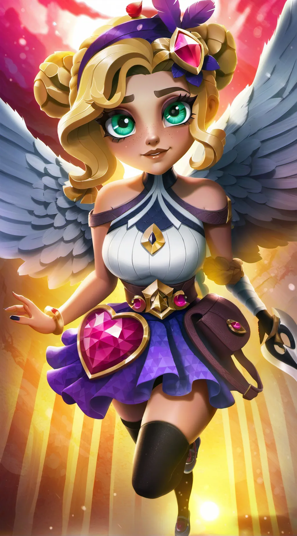 ai character: cupid background
