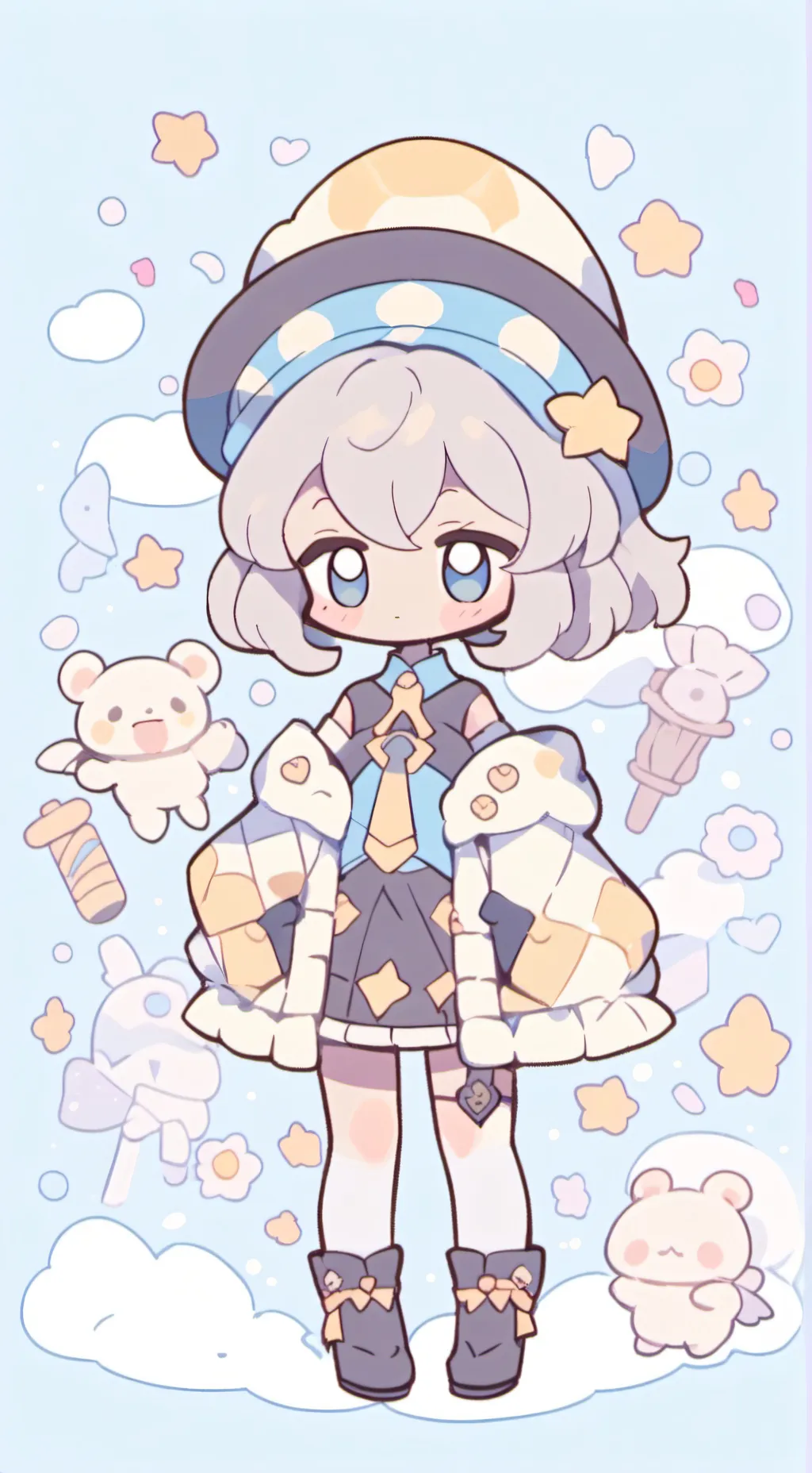 ai character: Violet Pinkipadres background