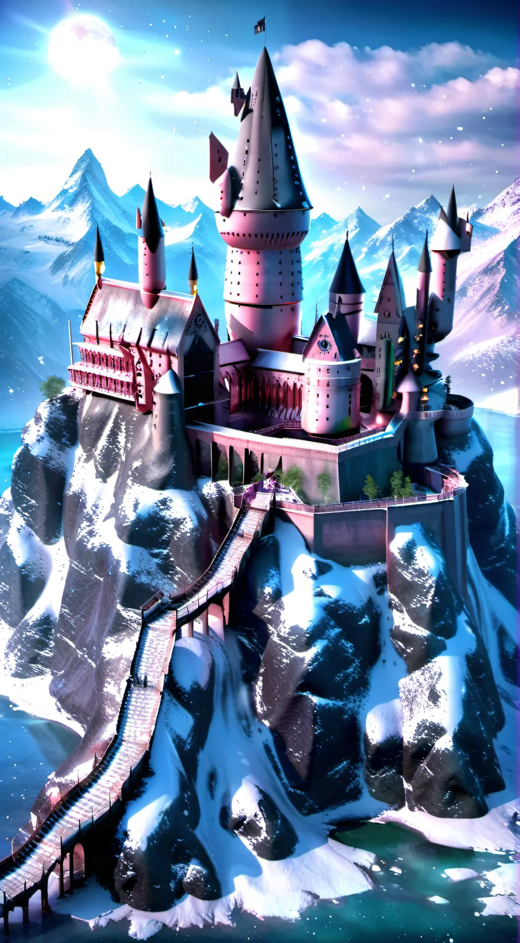 ai character: Hogwarts school background