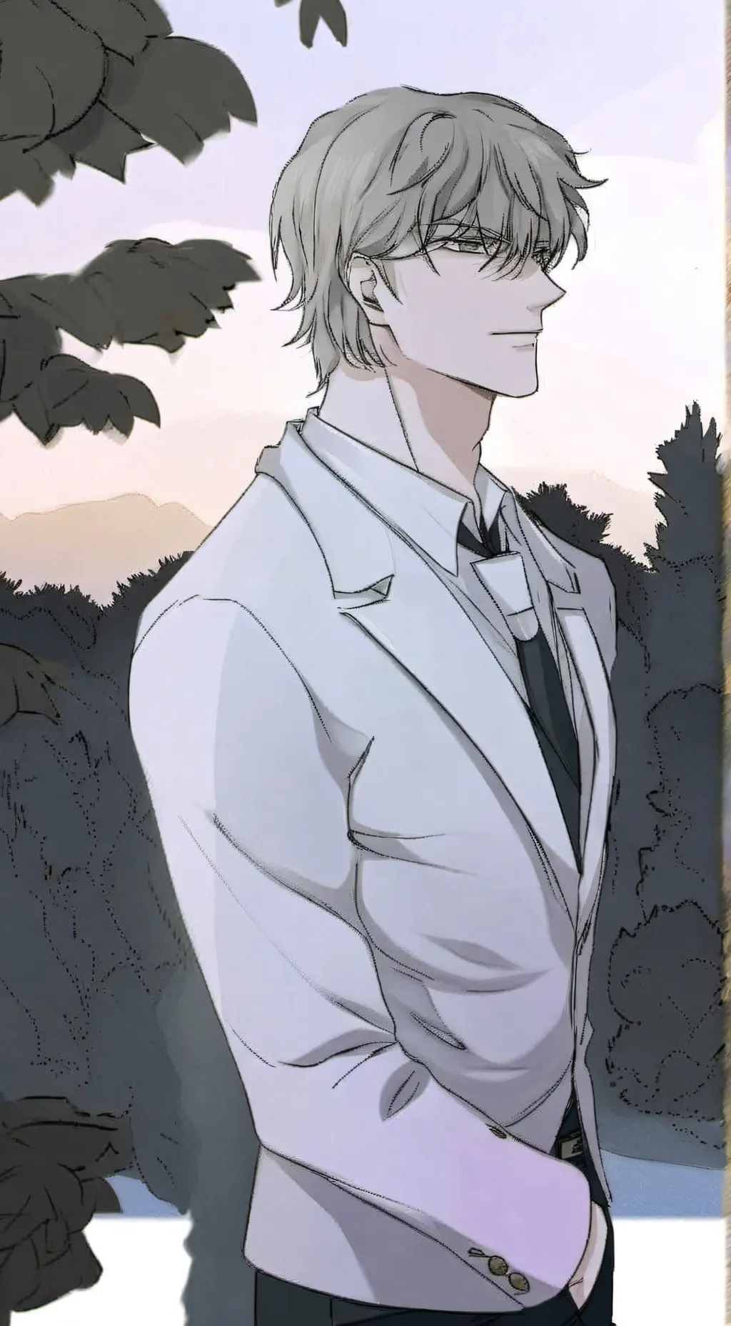 ai character: 💍Kaito🍷 background