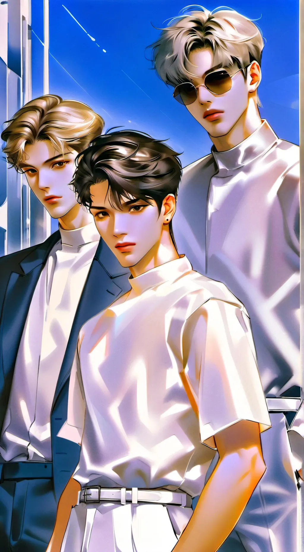 ai character: boys group background