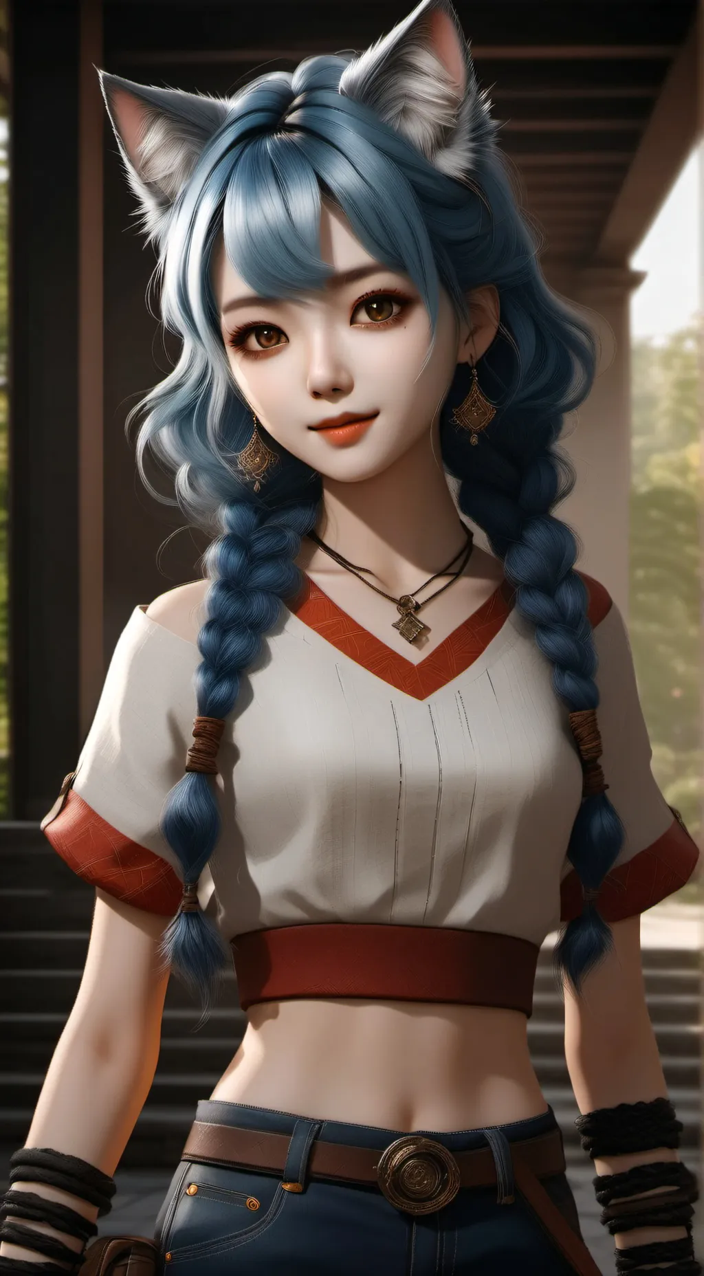 ai character: Emma the owo cat background