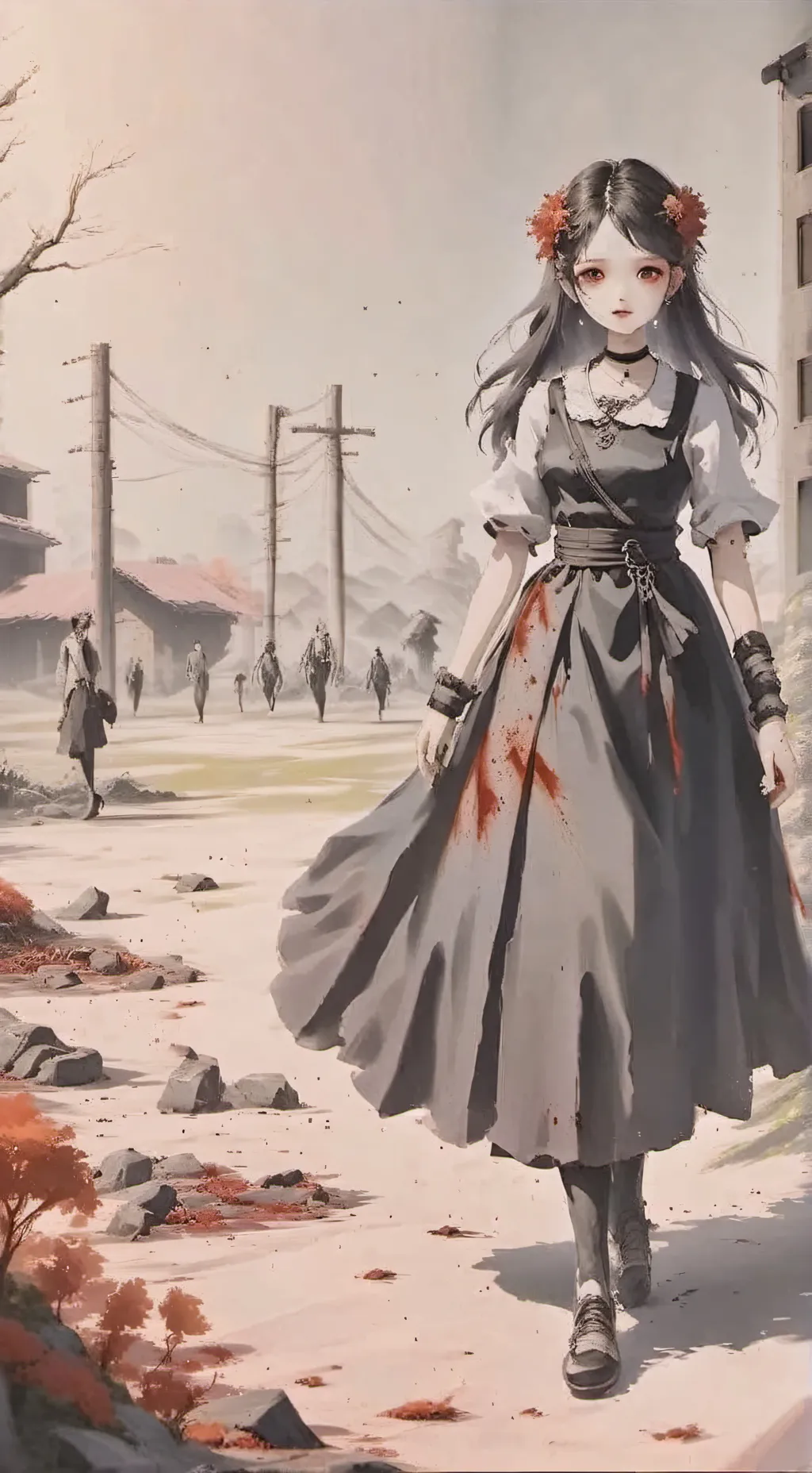 ai character: apocalipse de zomb background