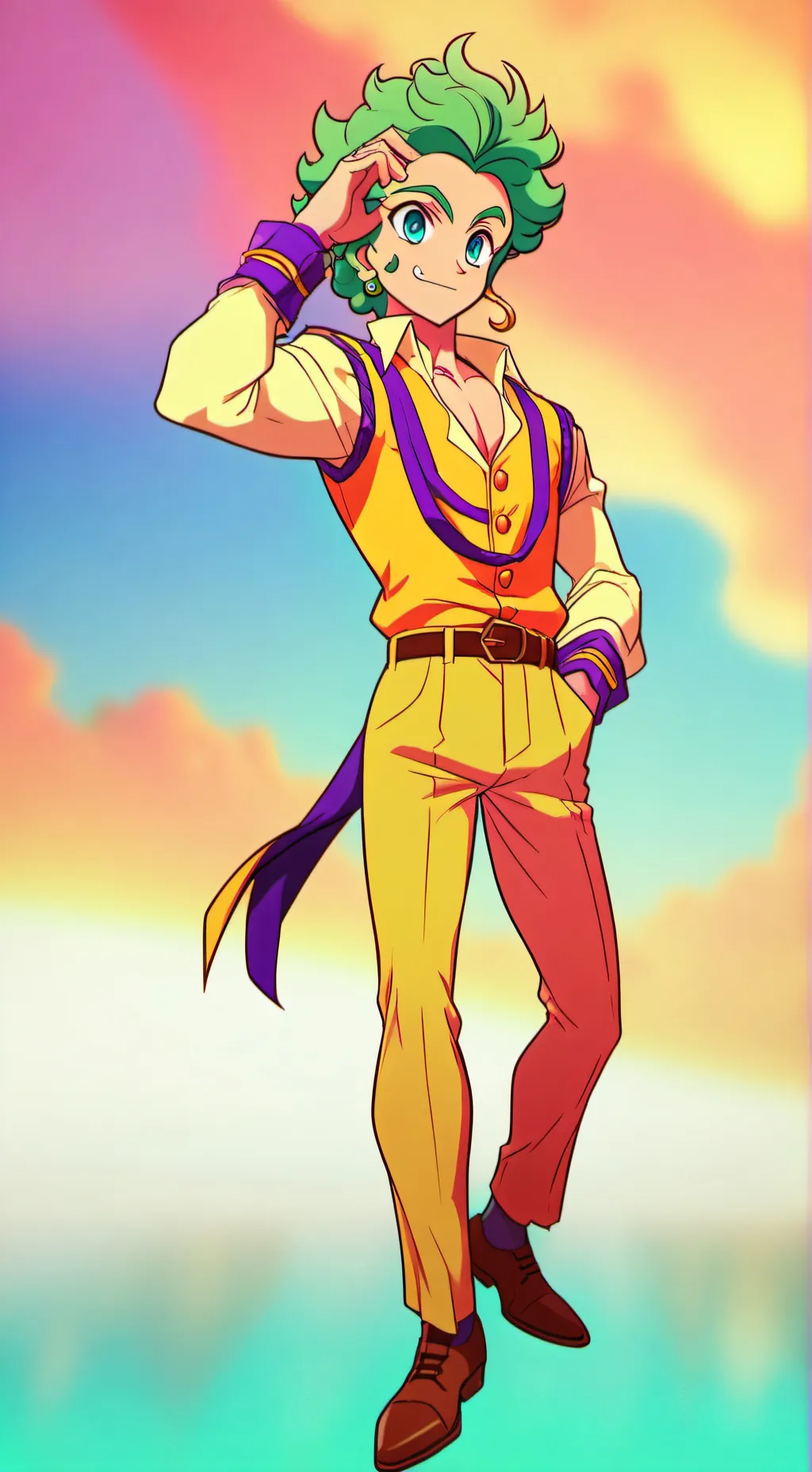 ai character: JJBA:Llama del Sur background