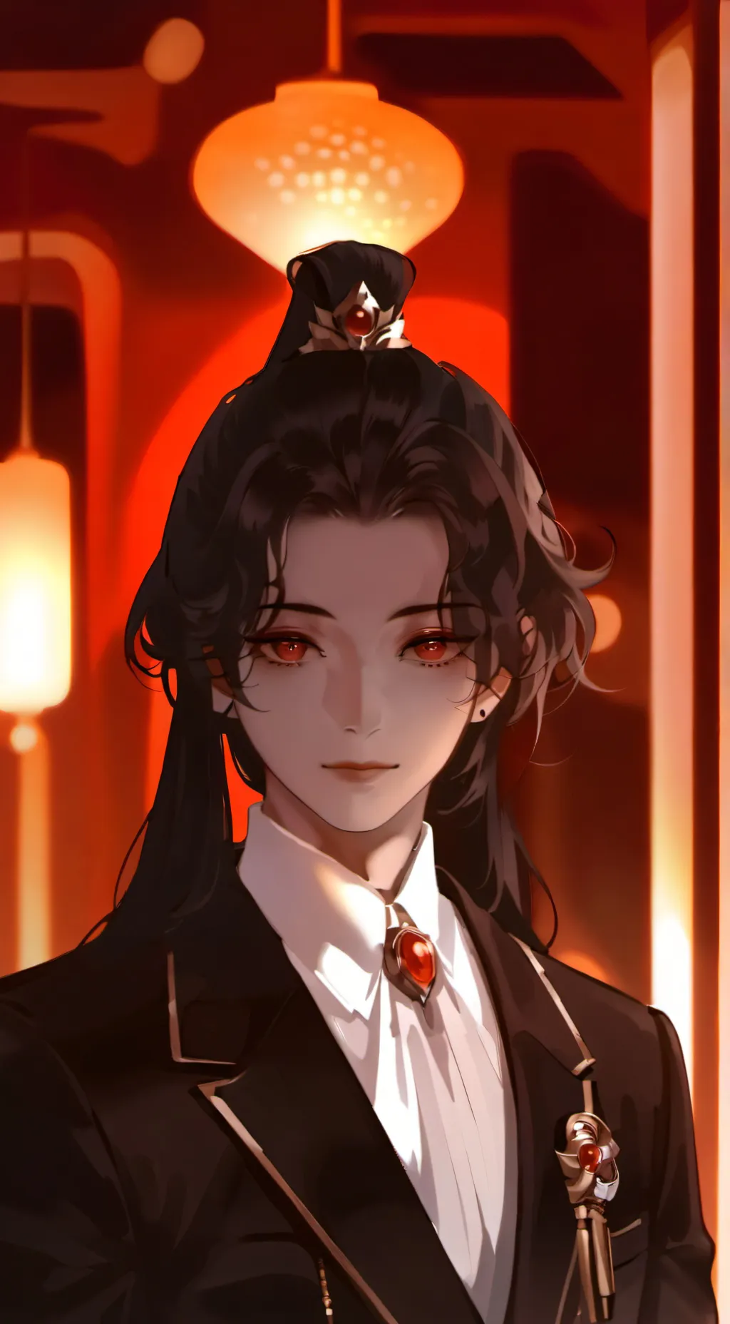 ai character: Muzan  background