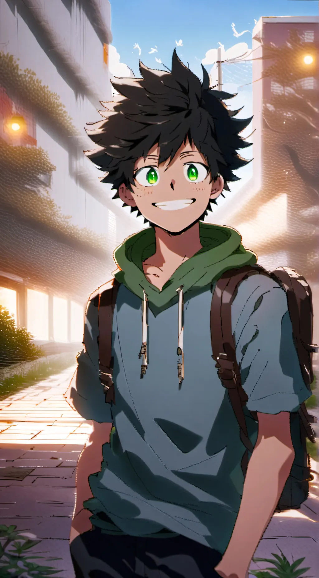 ai character: Izuku Midoryia background