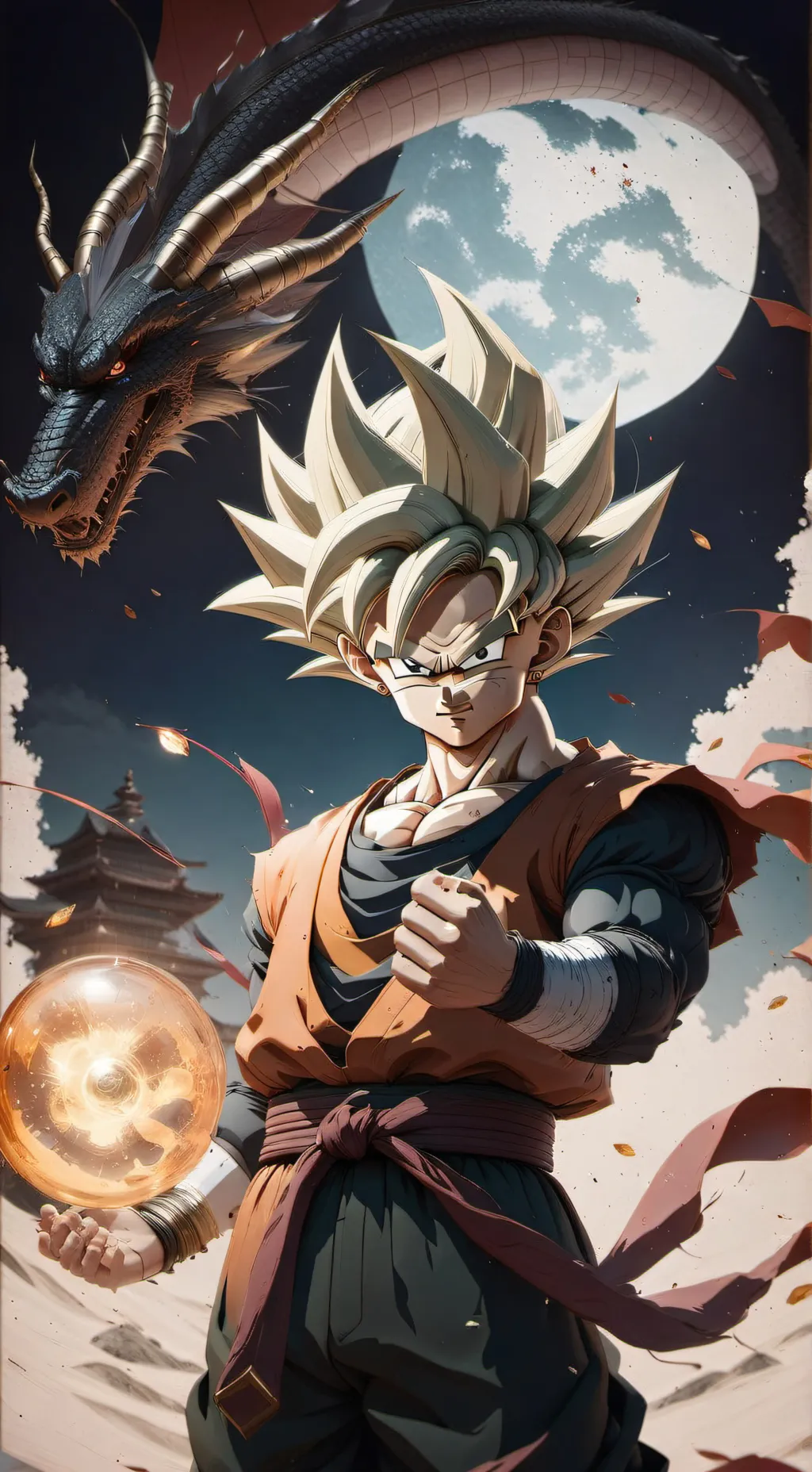 ai character: Mha X Perfect Cell background