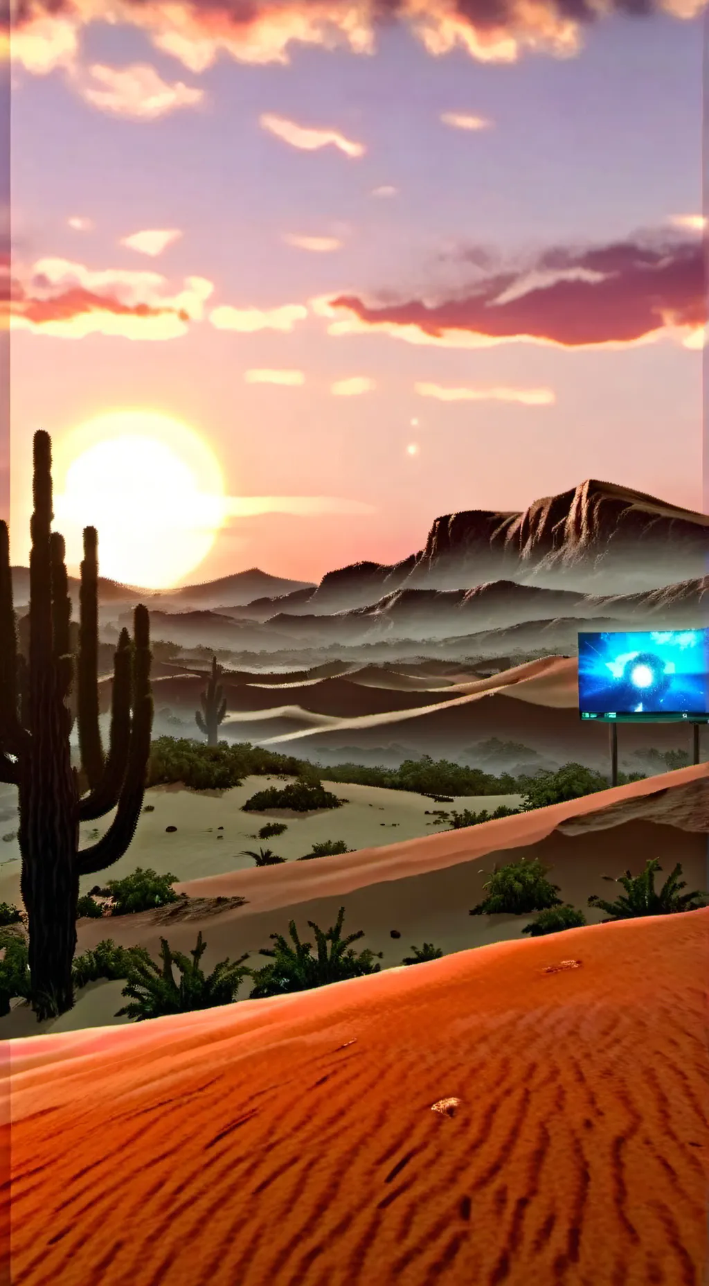 ai character: high school Desert background