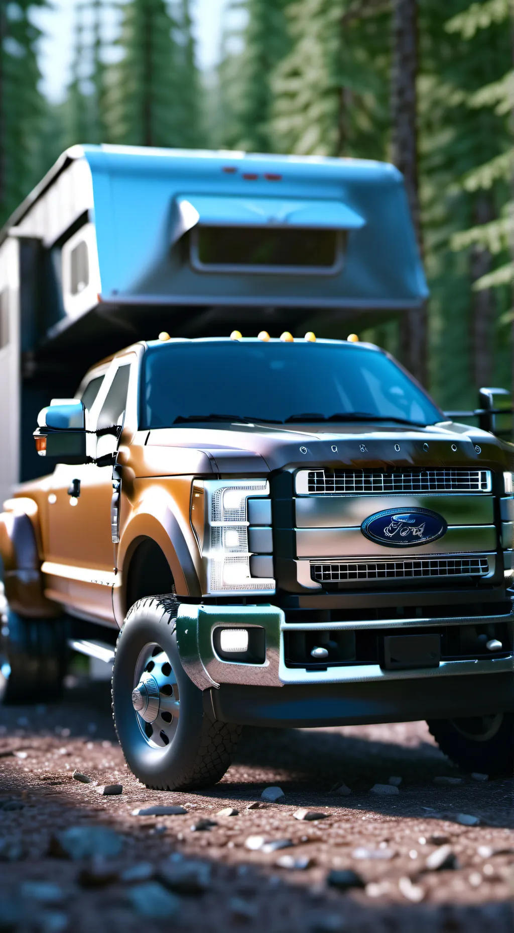 ai character: camping  background