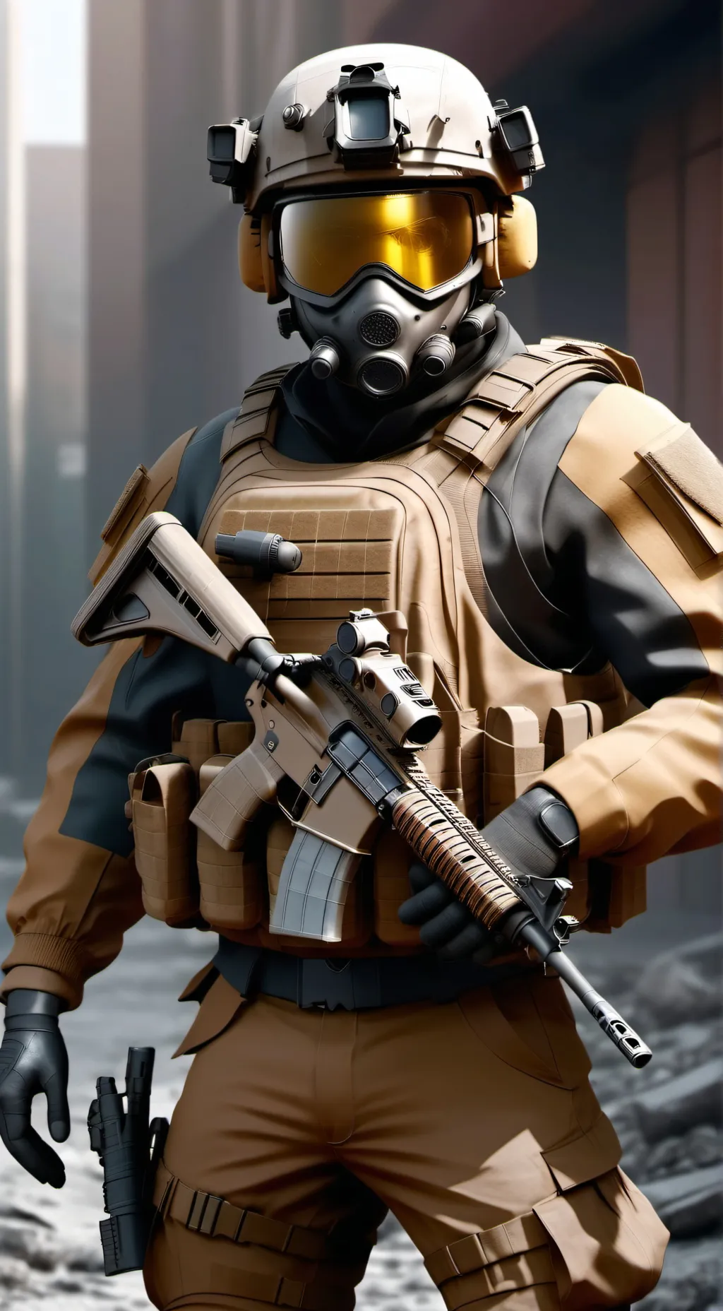 ai character: sponge  background