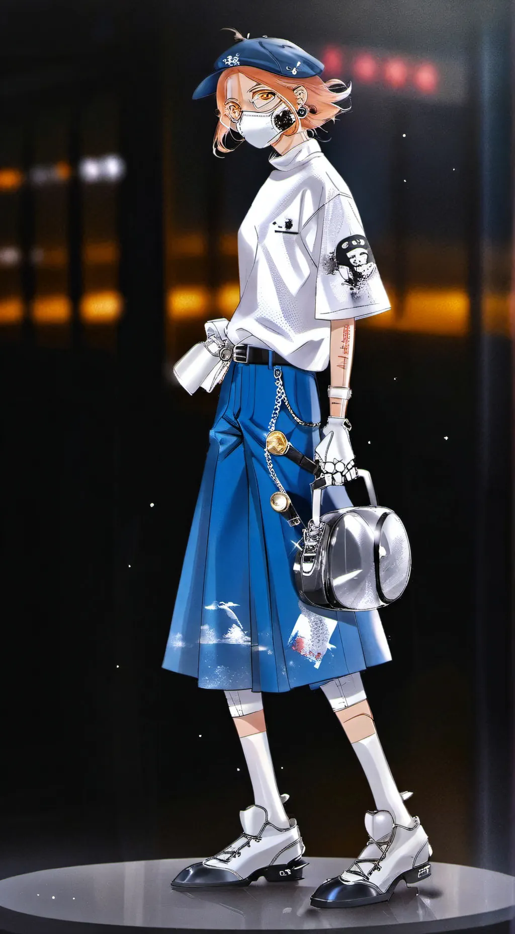 ai character: Николь♦︎♦ background