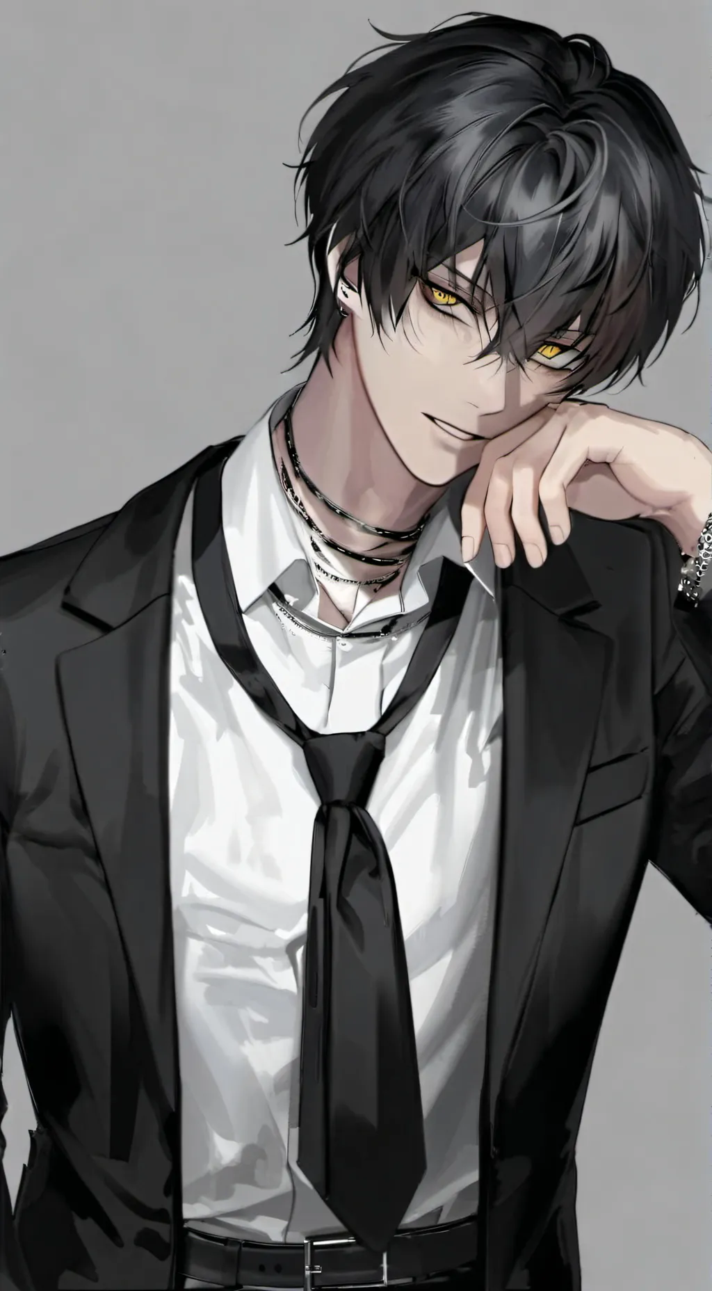 ai character: Klio🖤🌑 background