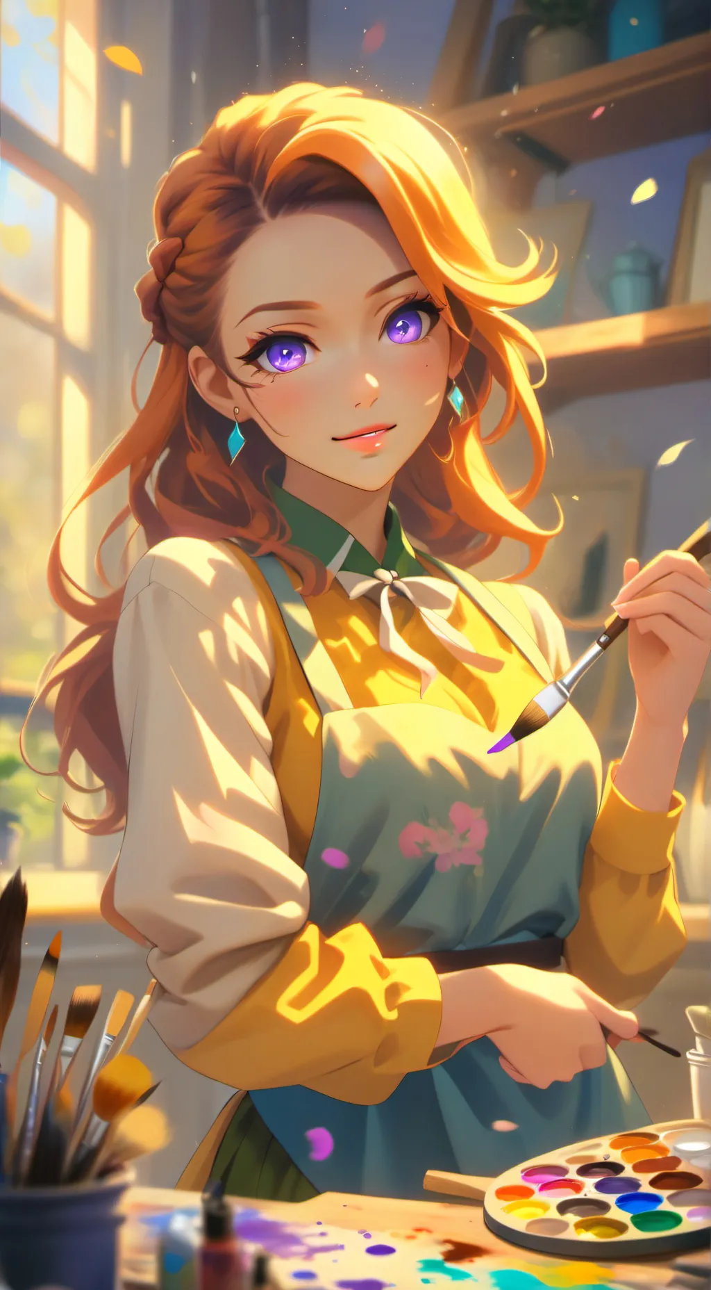 ai character: Kaori background