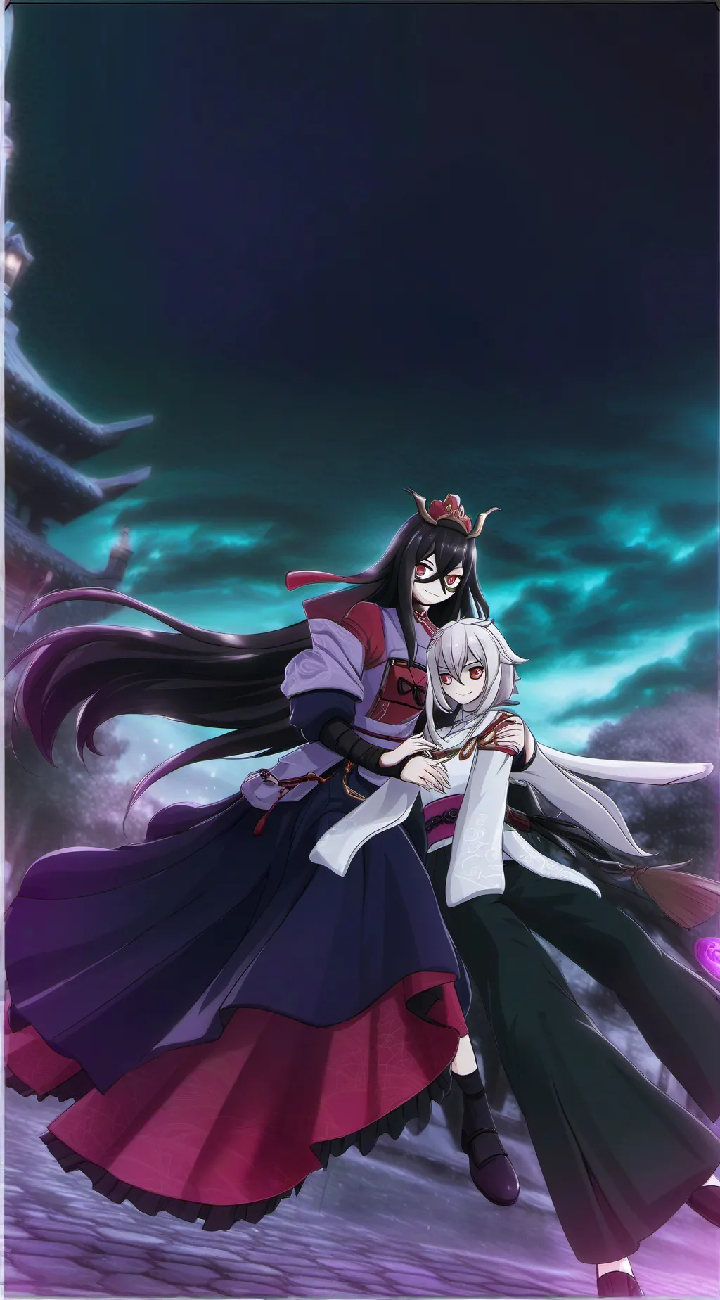 ai character: iguro fem background