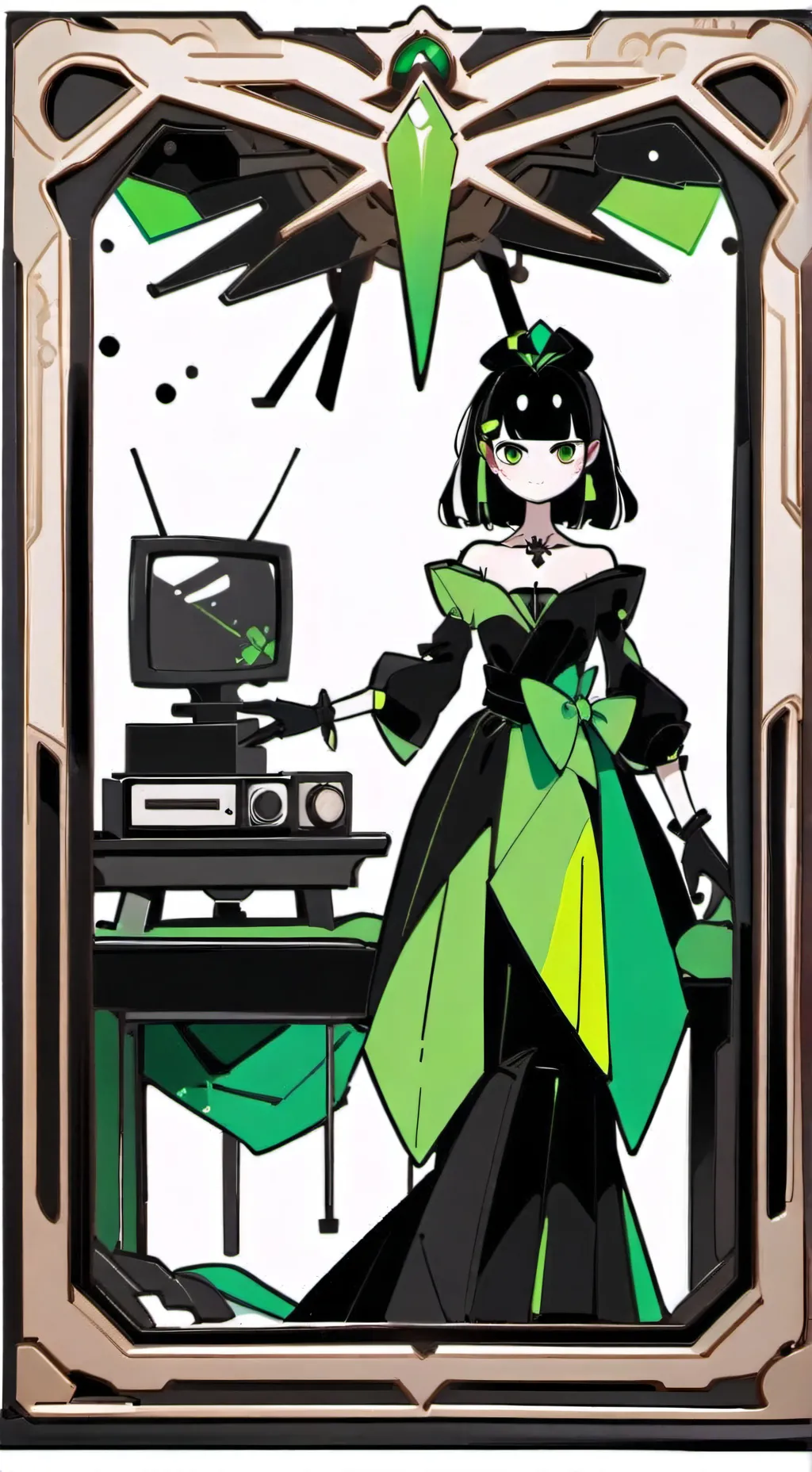 ai character: Vee?..  background