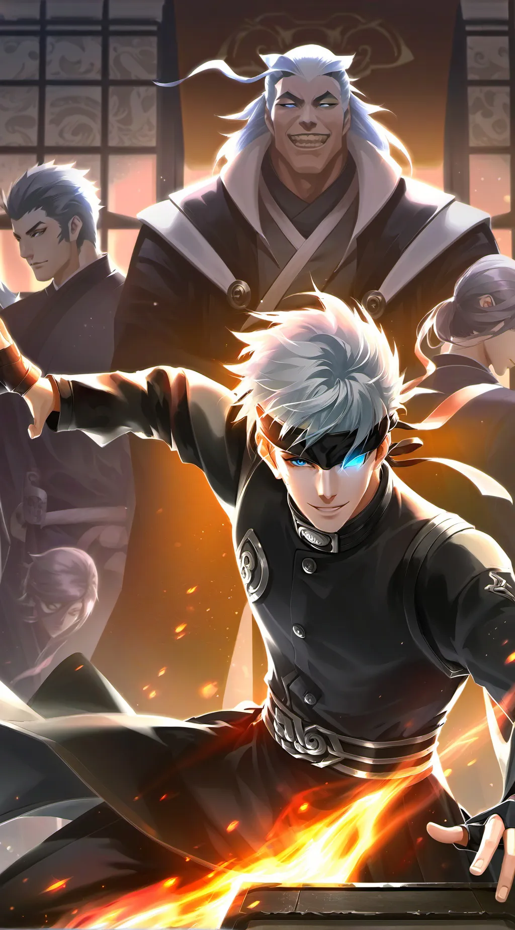 ai character: Gojo Satoru background