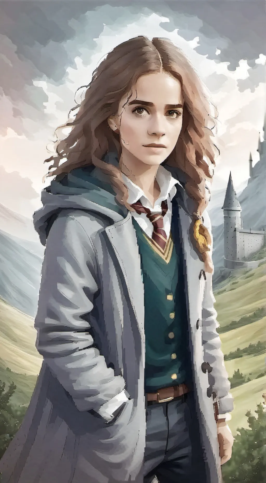 ai character: Hermione Granger  background