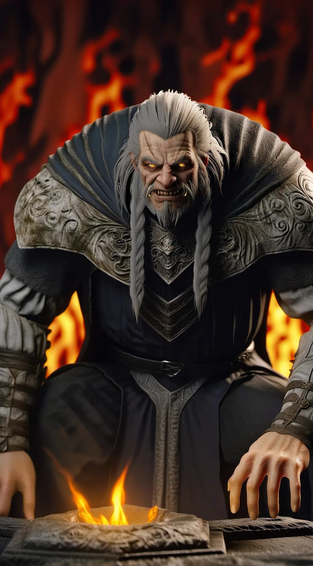 ai character: Roast battle Man background