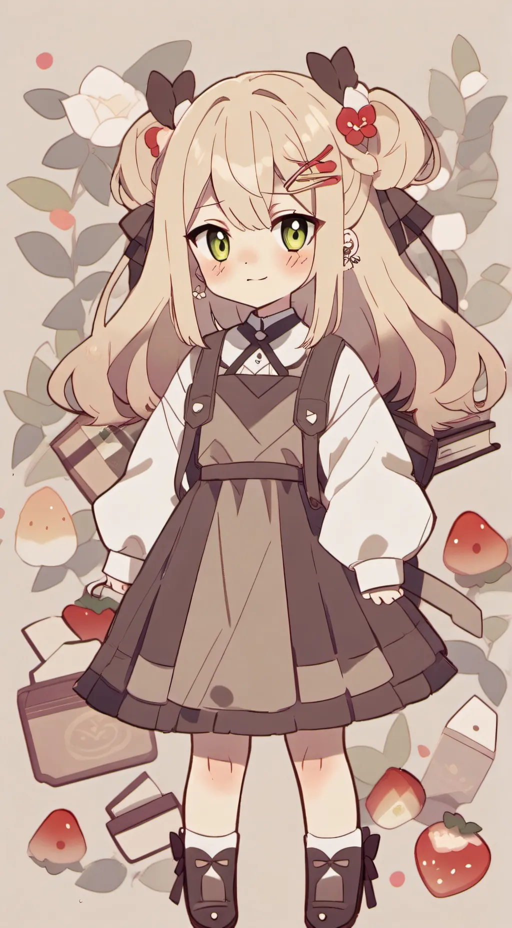 ai character: Holiss~♡😁💗 background