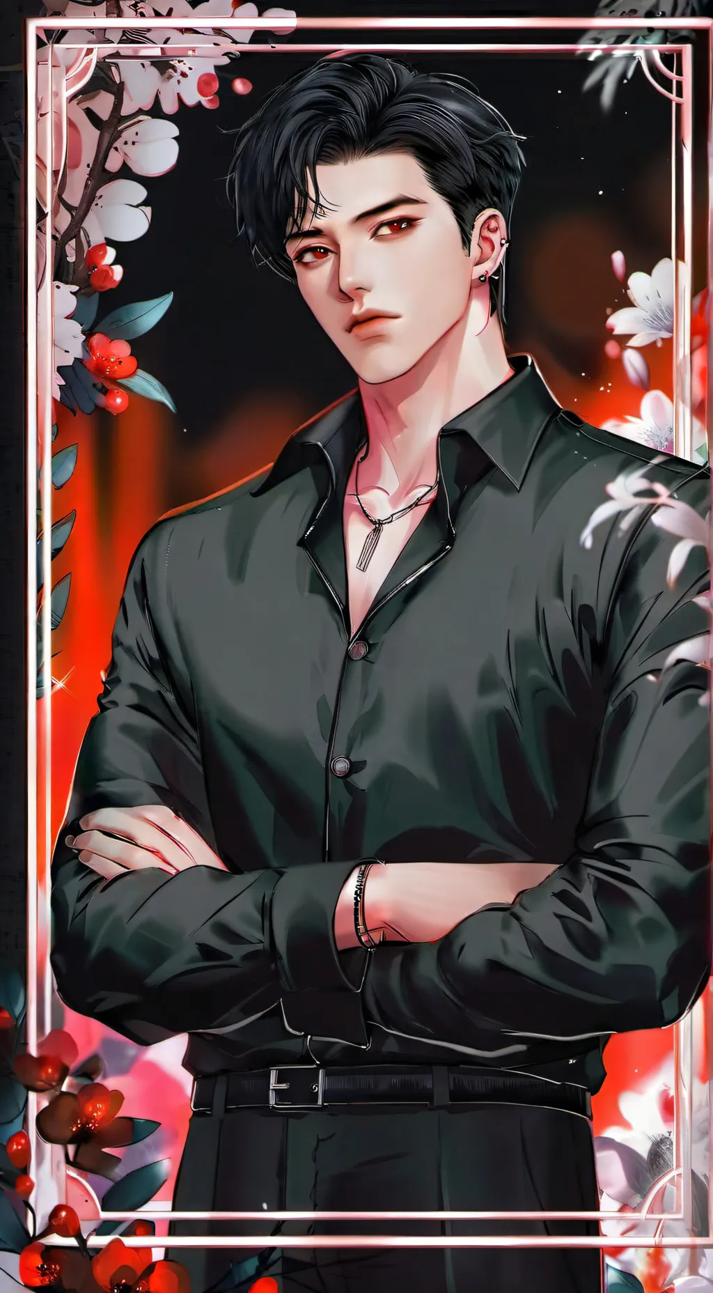 ai character: JACKSON 🖤 background