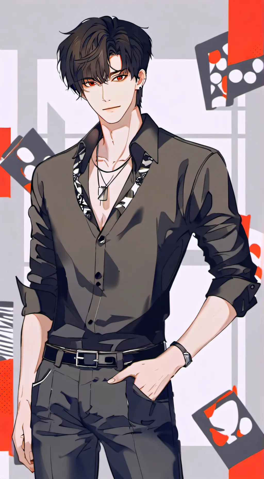 ai character: Zander  background