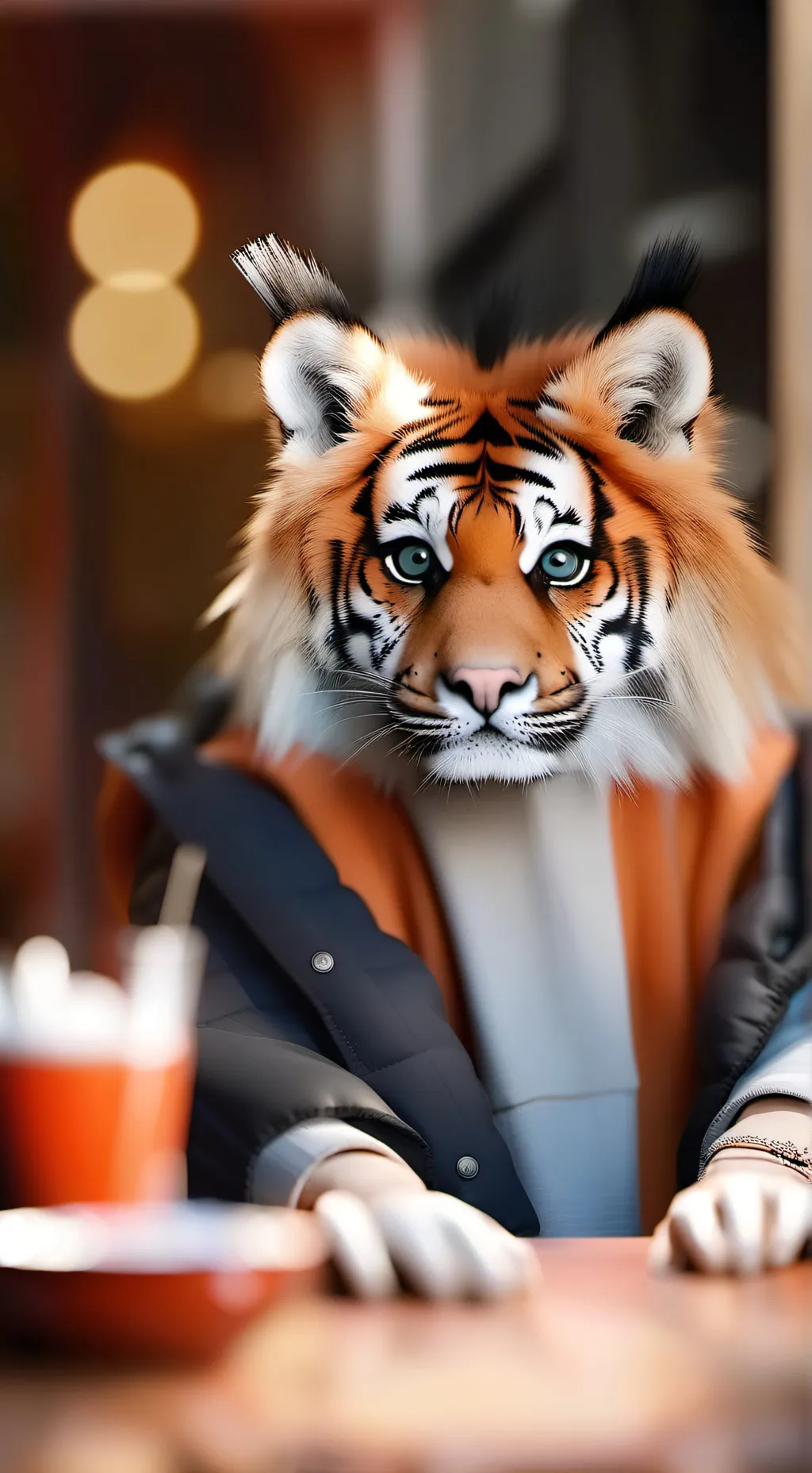 ai character: Lion sister background