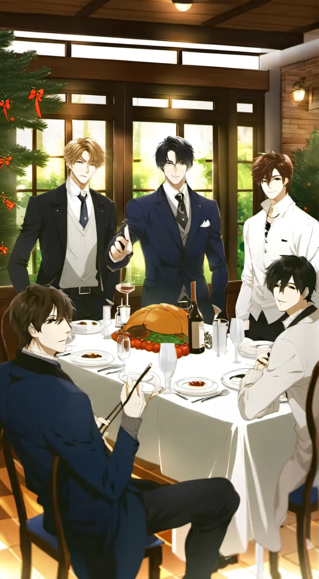 ai character: Boy friends background