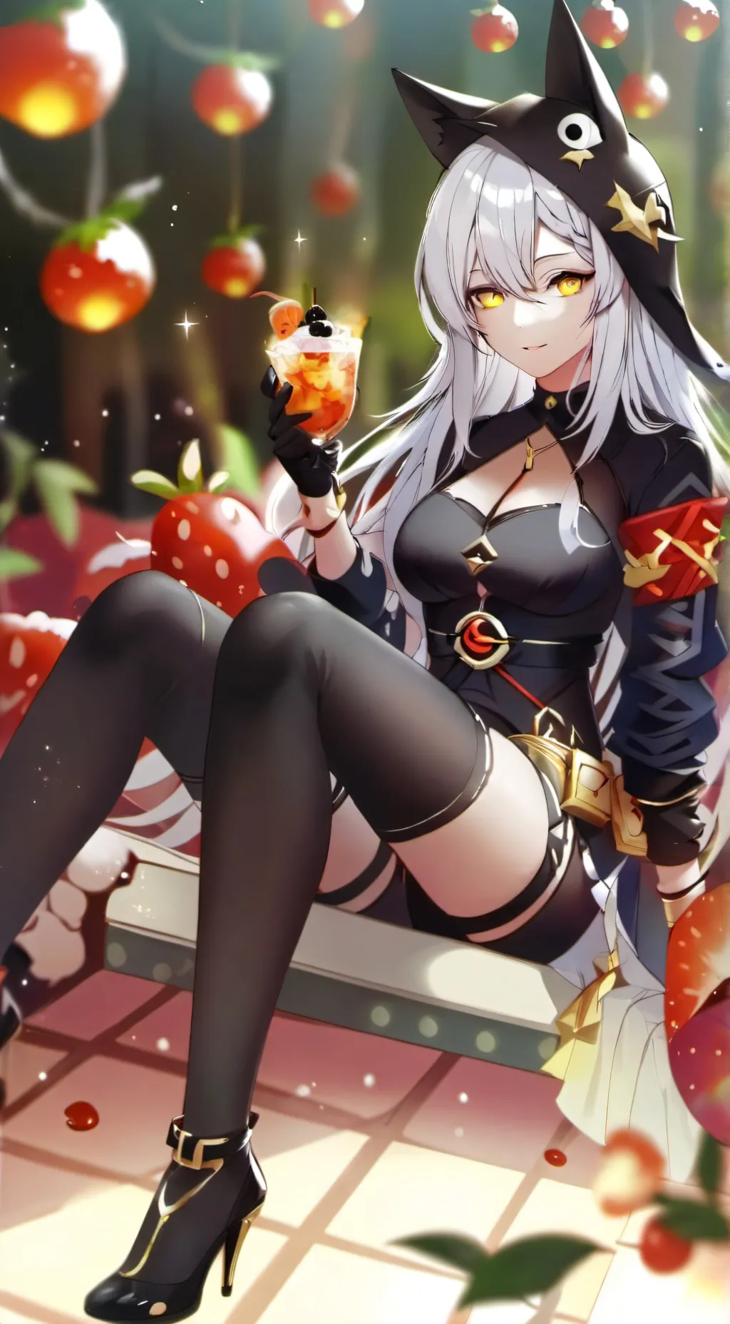 ai character: rose background