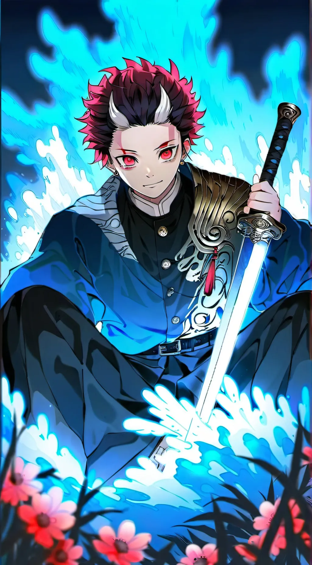 ai character: lune supérieure  background