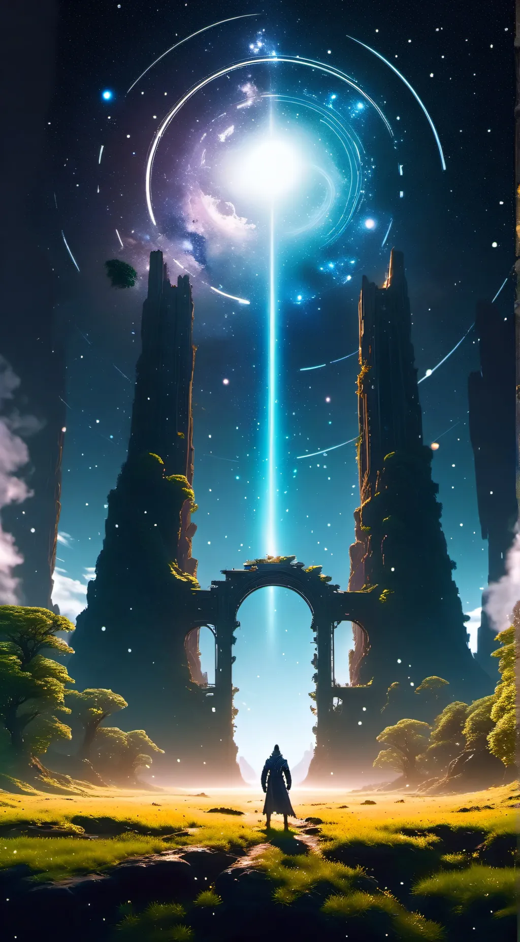 ai character: portal multy background