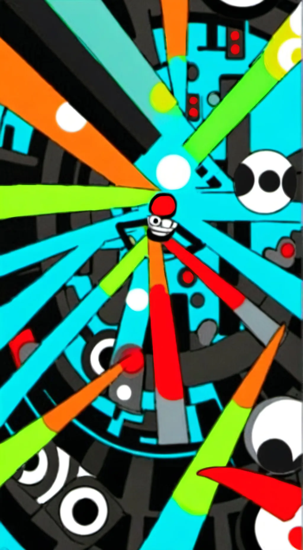 ai character: infected sprunki background