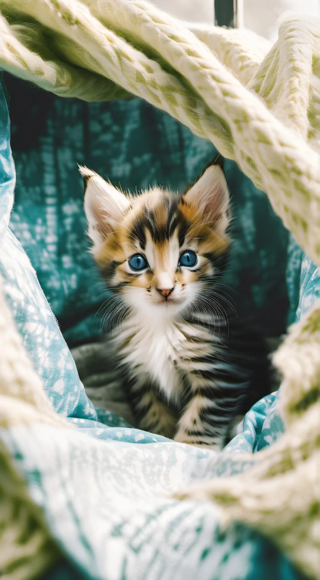 ai character: baby kitten  background