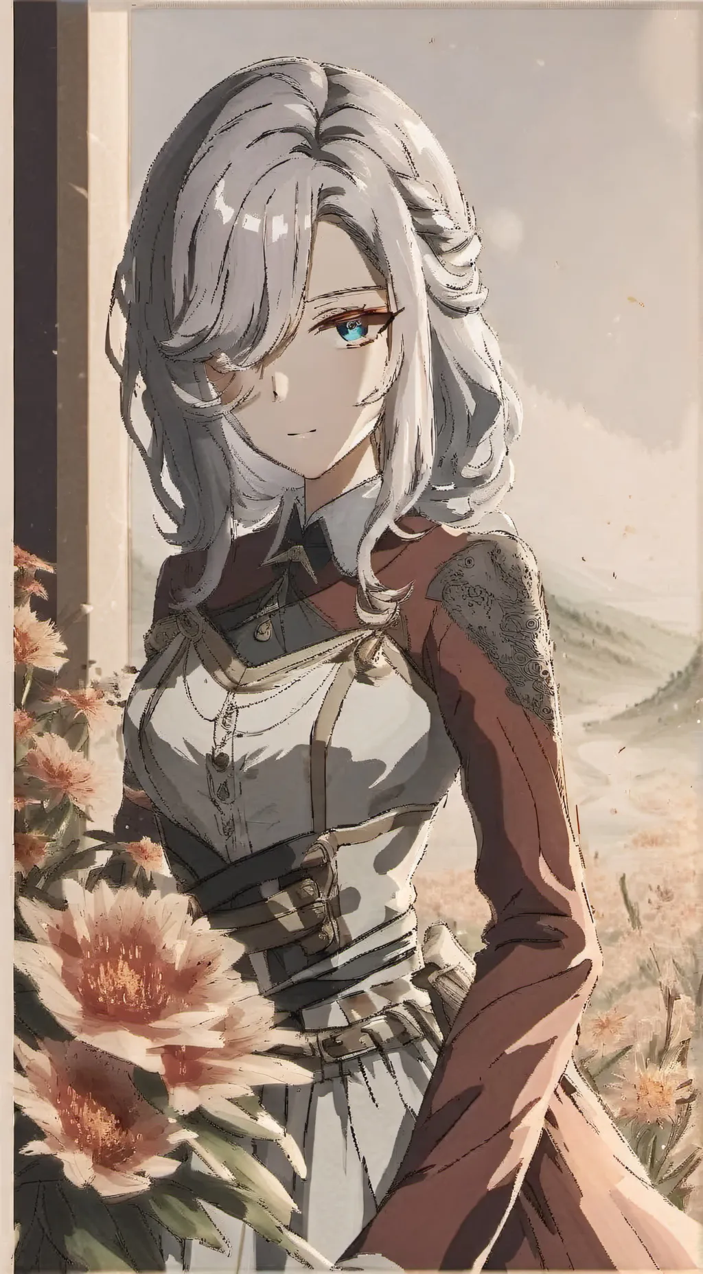 ai character: aurora background