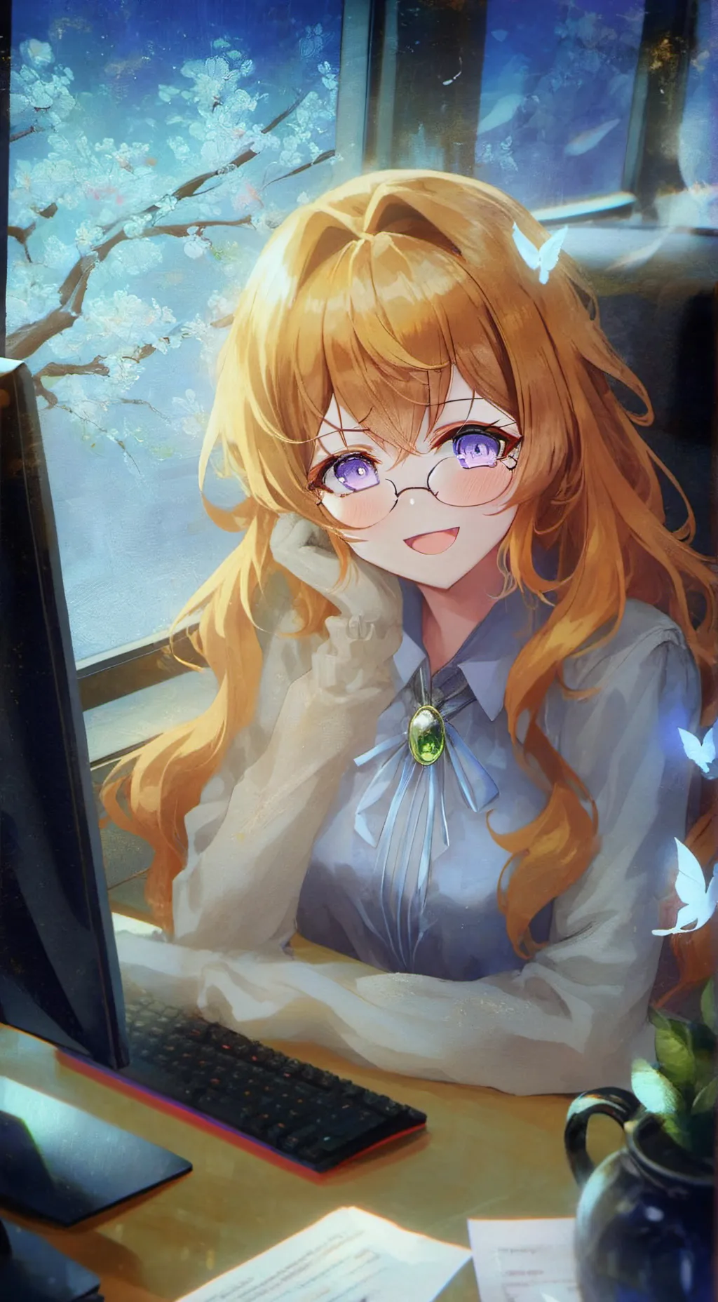 ai character: Shiori background