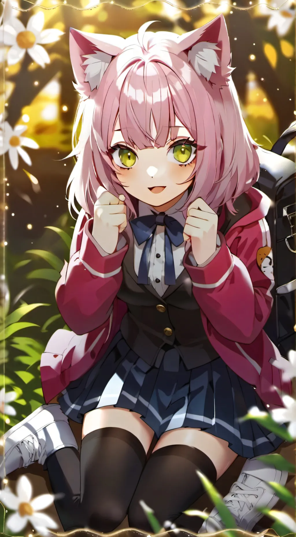 ai character: Cherry background