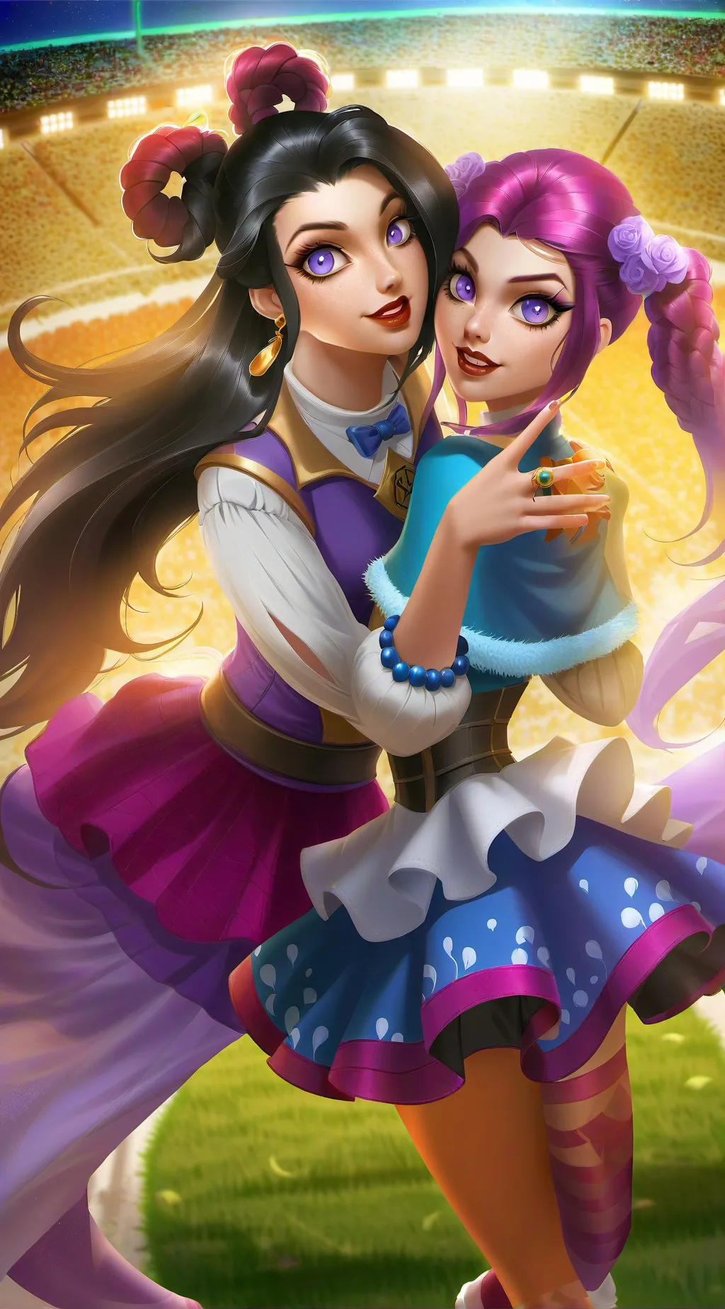 ai character: nerd girl background