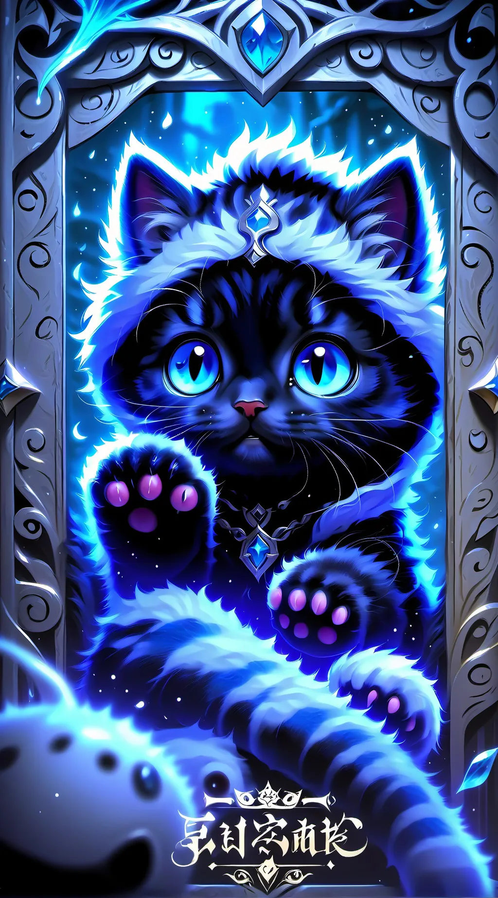 ai character: Shadow the cat background