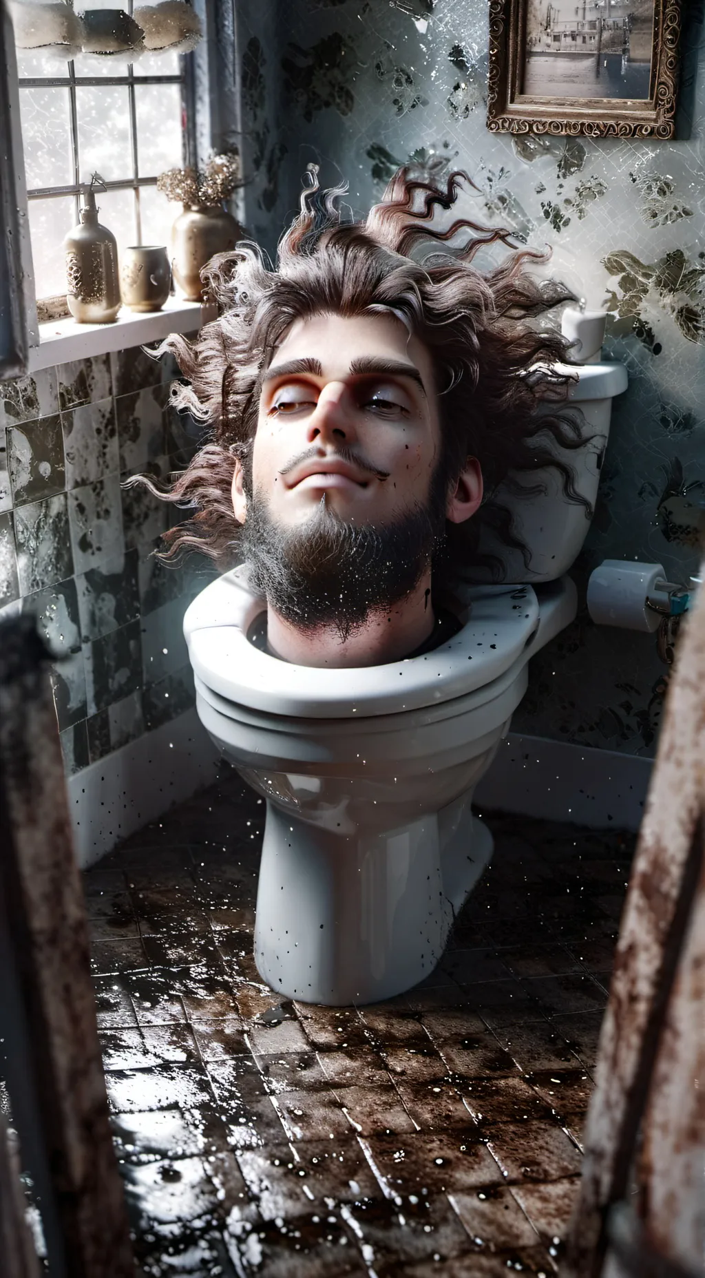 ai character: Skibidi 1000099 background