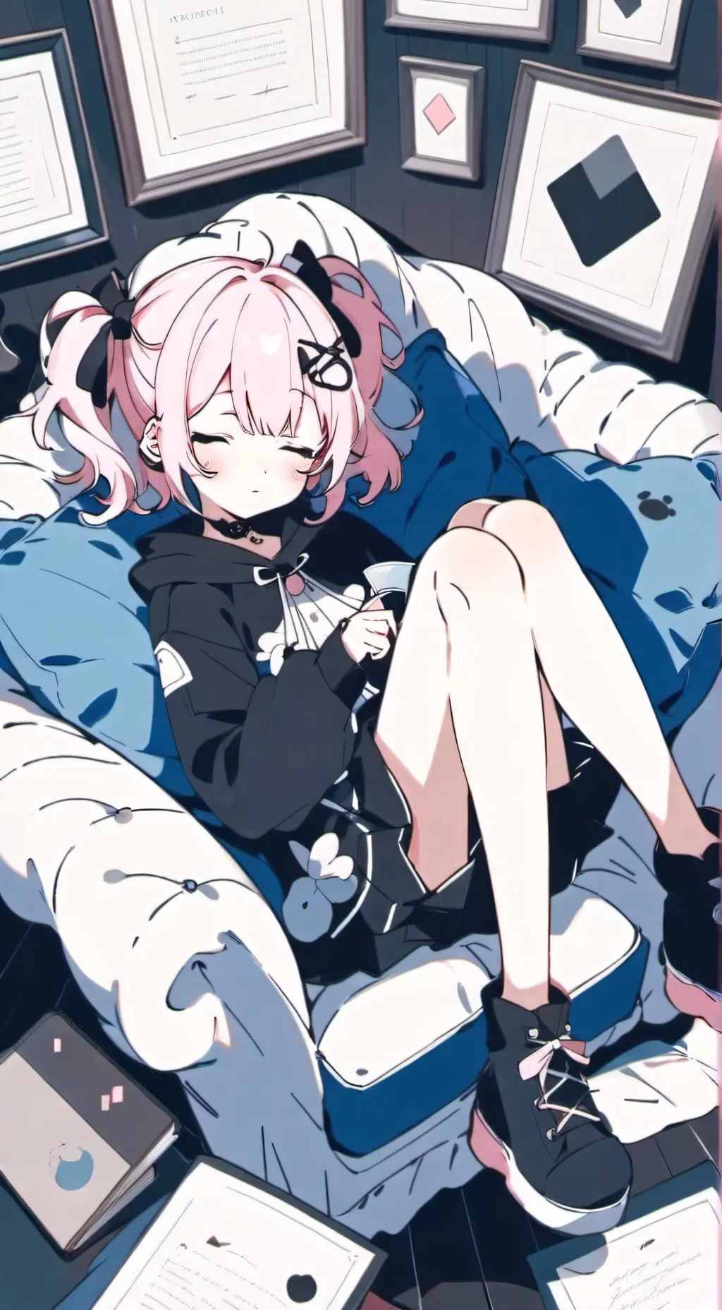 ai character: Blossom background