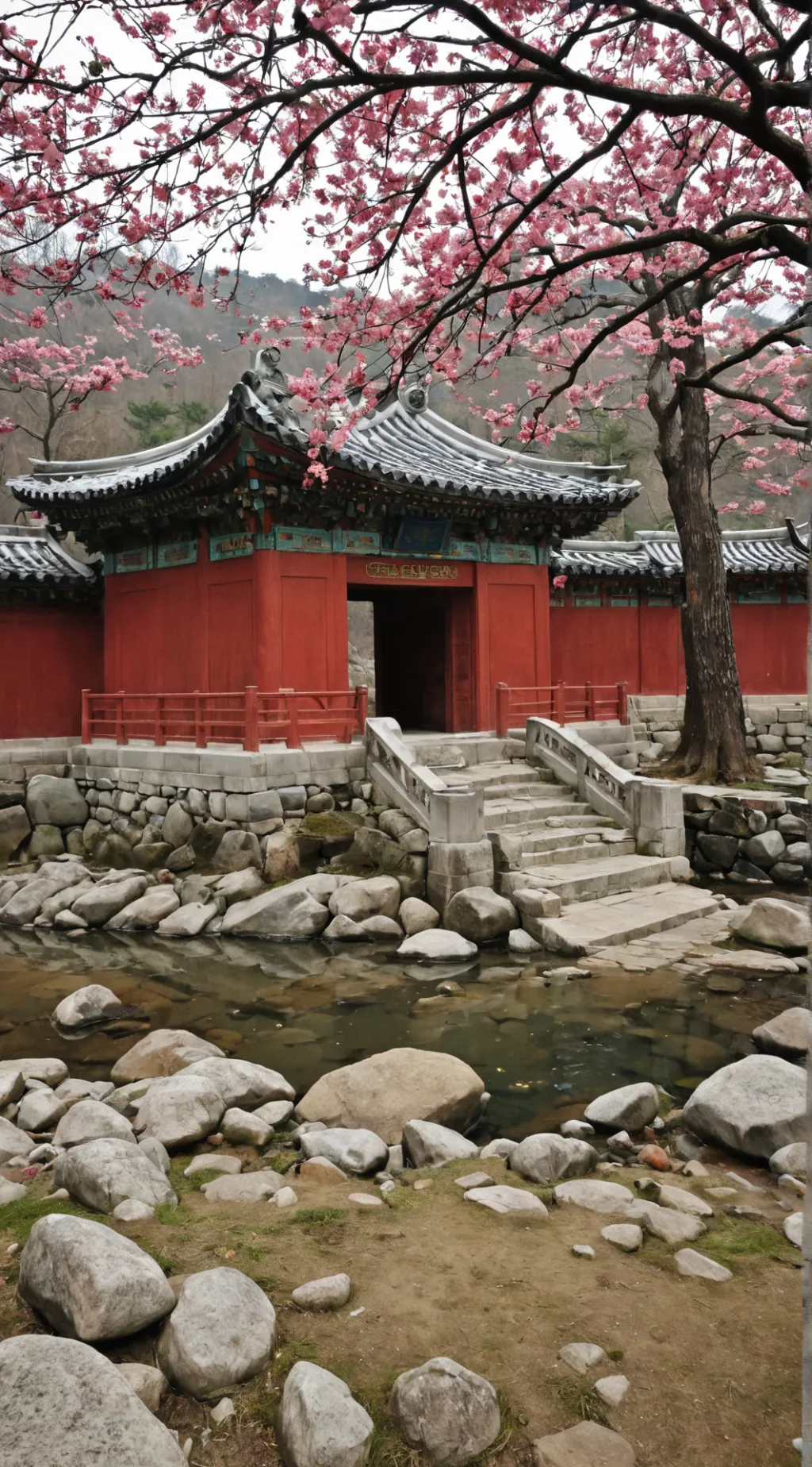 ai character: South korea background