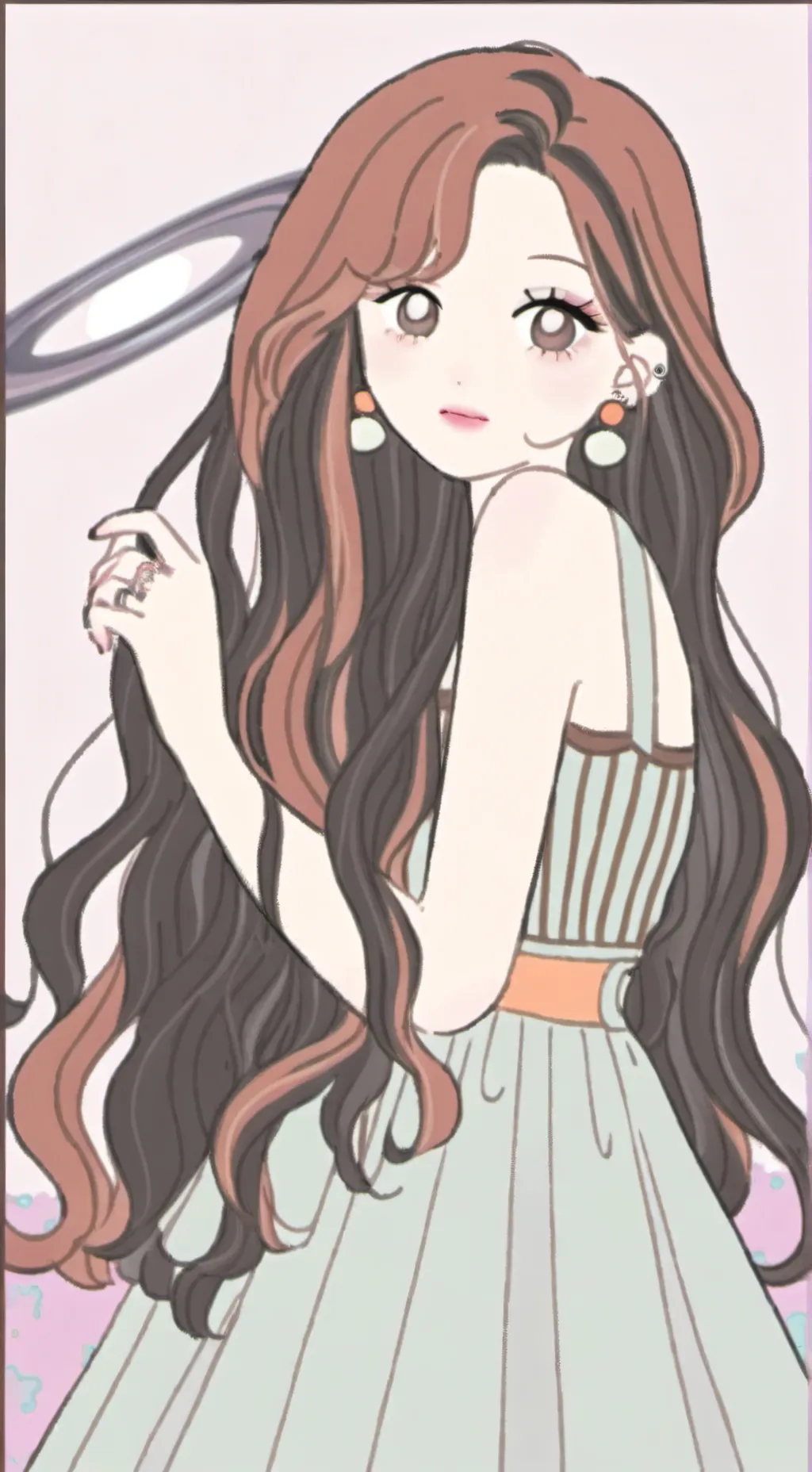 ai character: Saturn background