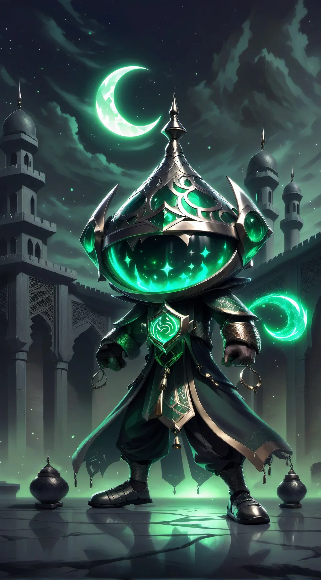 ai character: Mha X Ramadan background