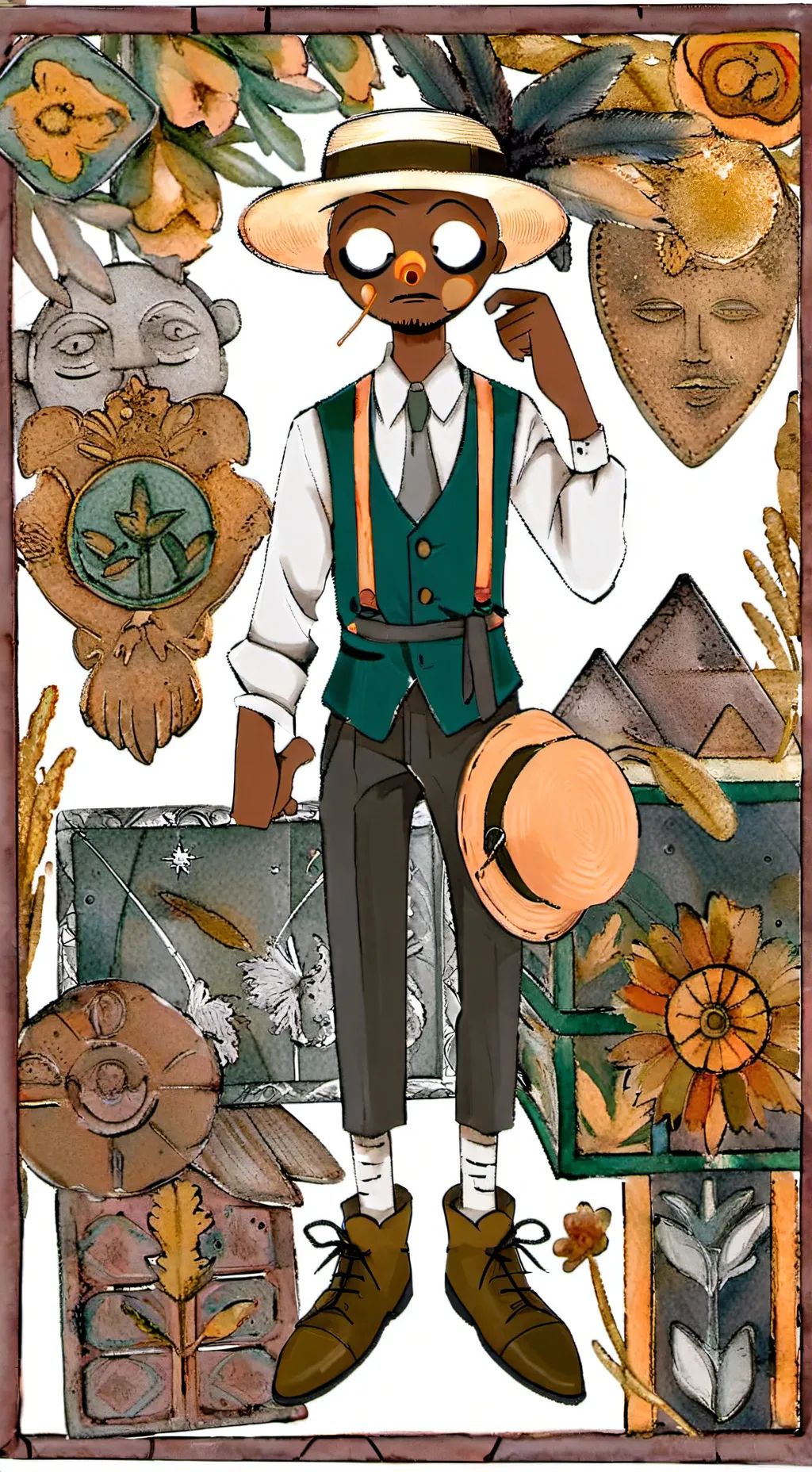 ai character: Brud background