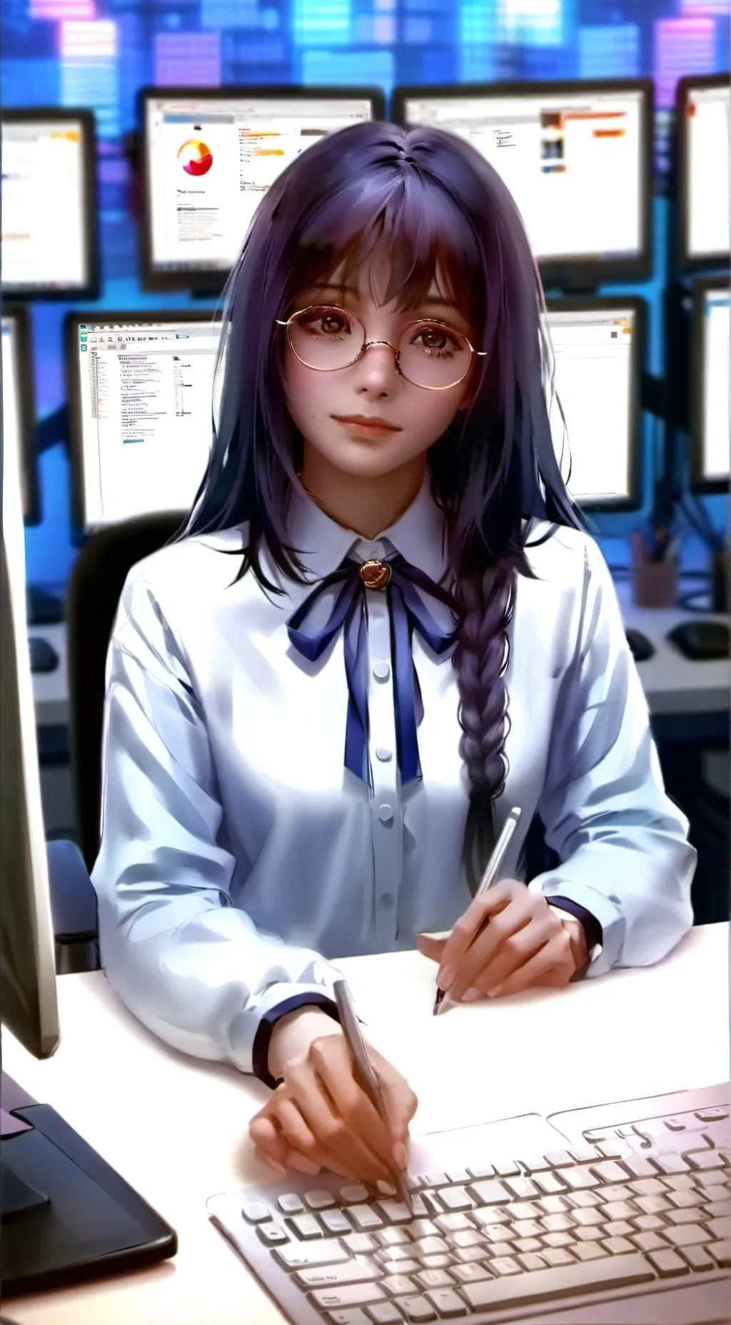 ai character: Himari background