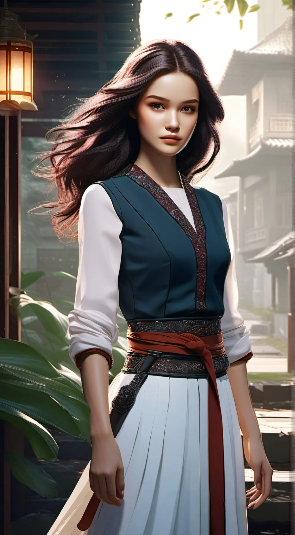 ai character: Aurea  background