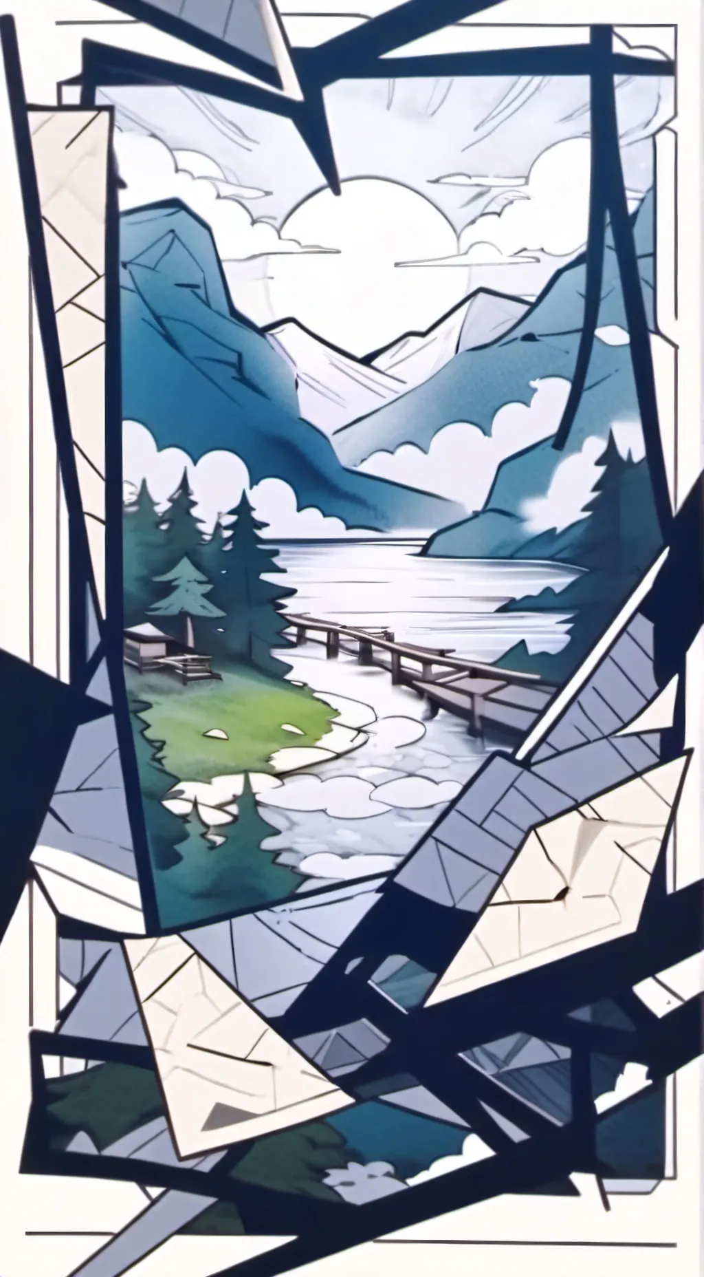 ai character: ua high school  background