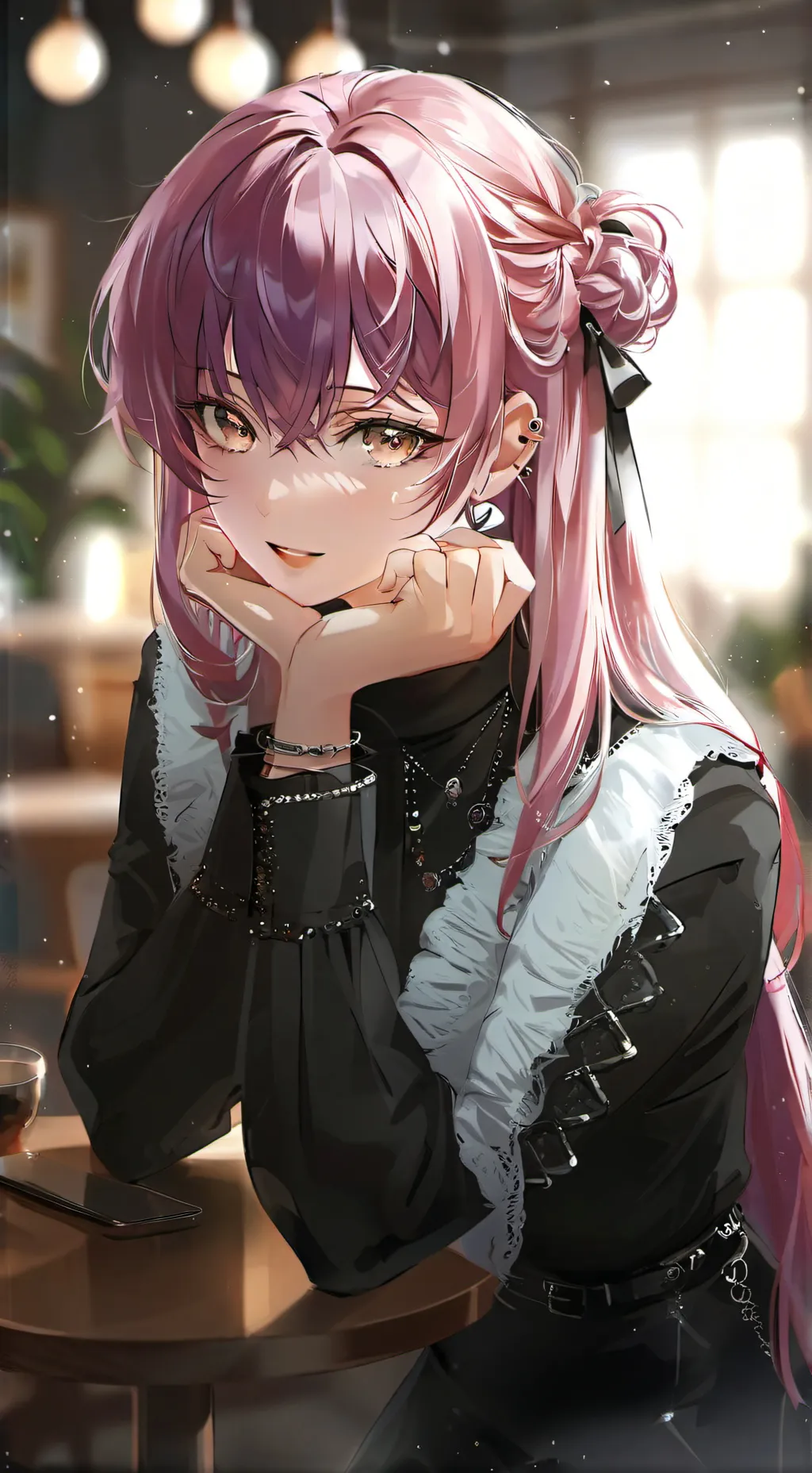 ai character: Amethyst background