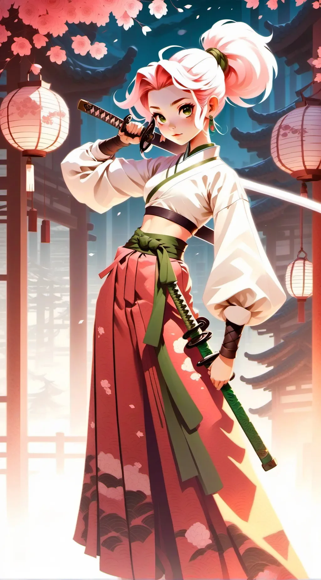 ai character: Mitsuri  background