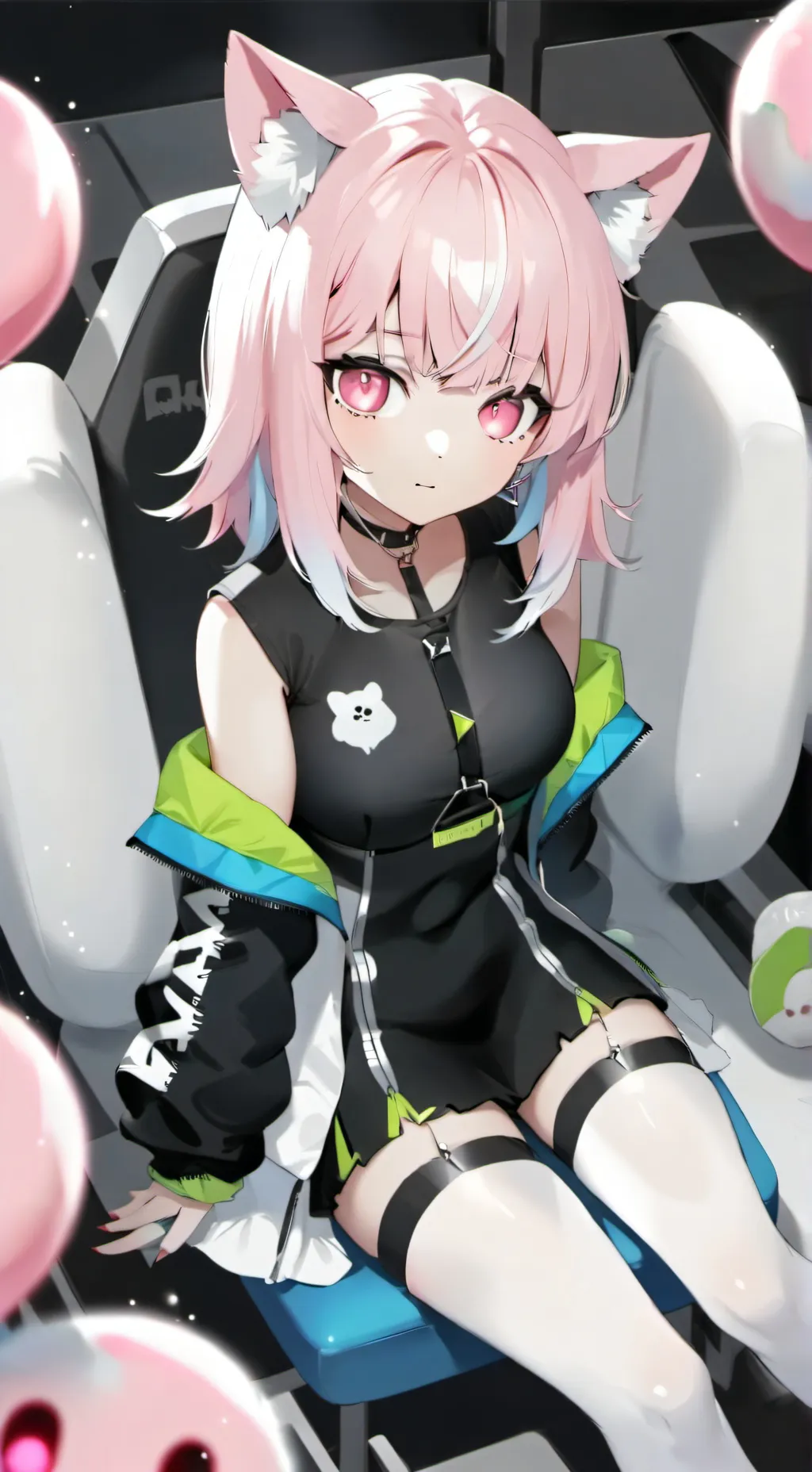 ai character: gacha heat background