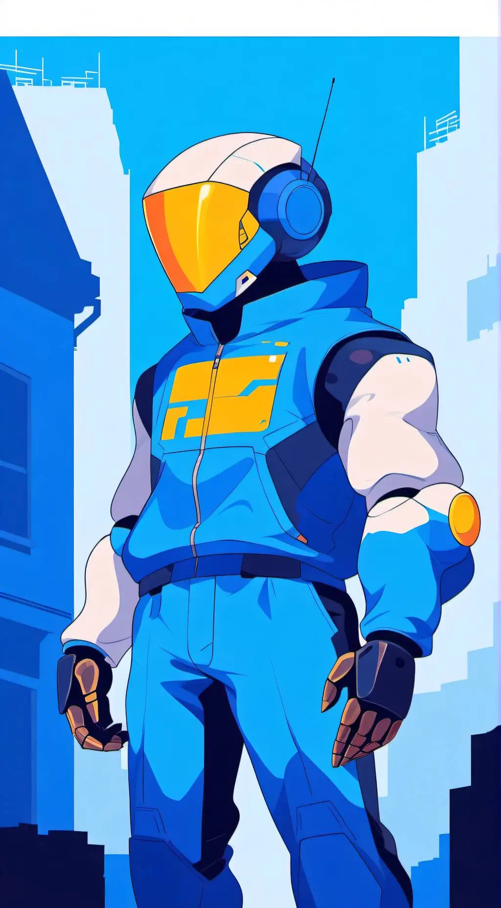 ai character: Service Bot Ozzy background